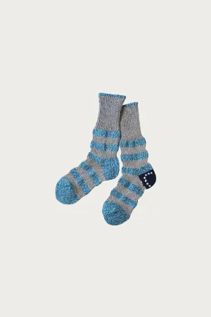 56 Yarns Flag Stripe Socks - Blue