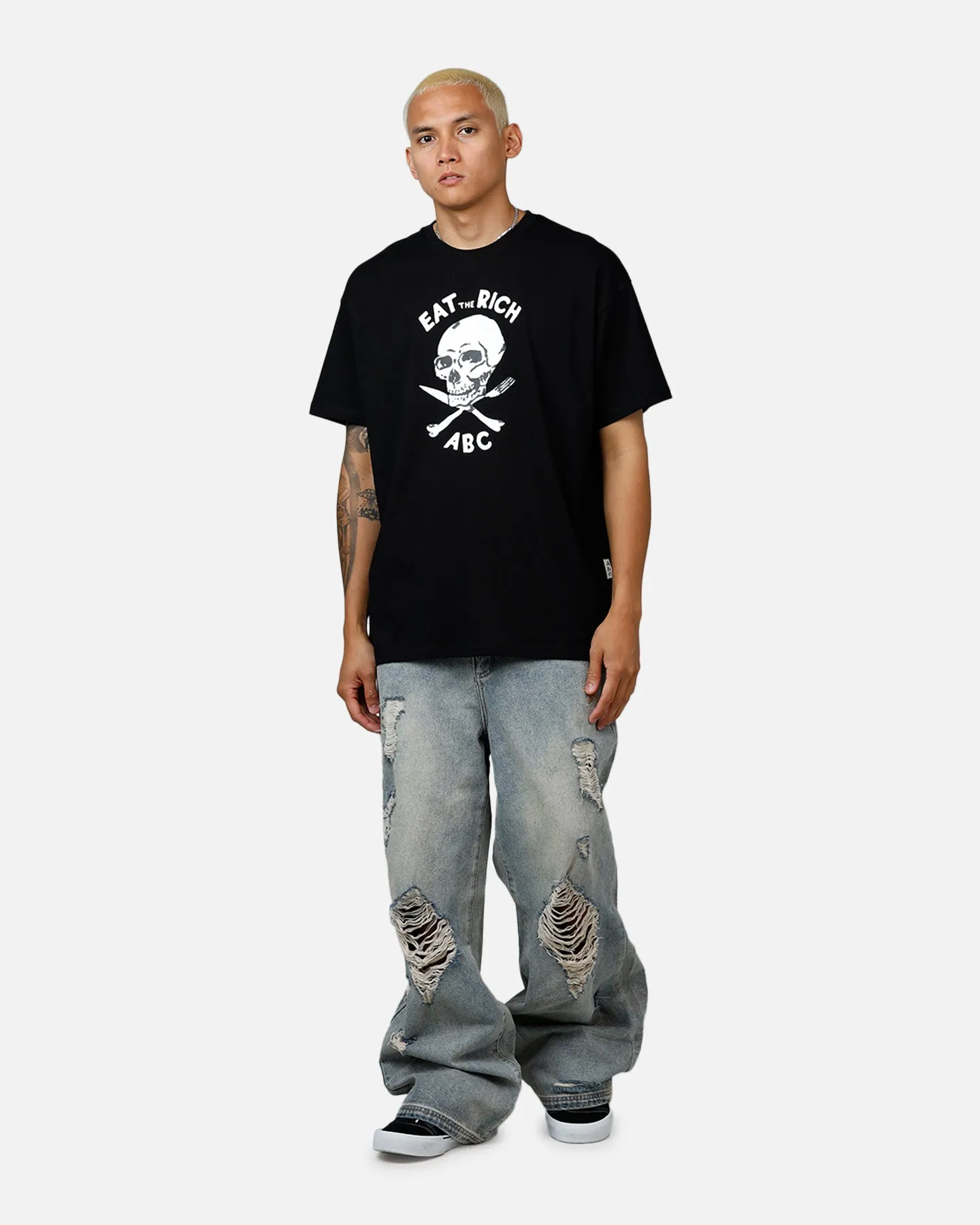 ABC Skull T-Shirt Black