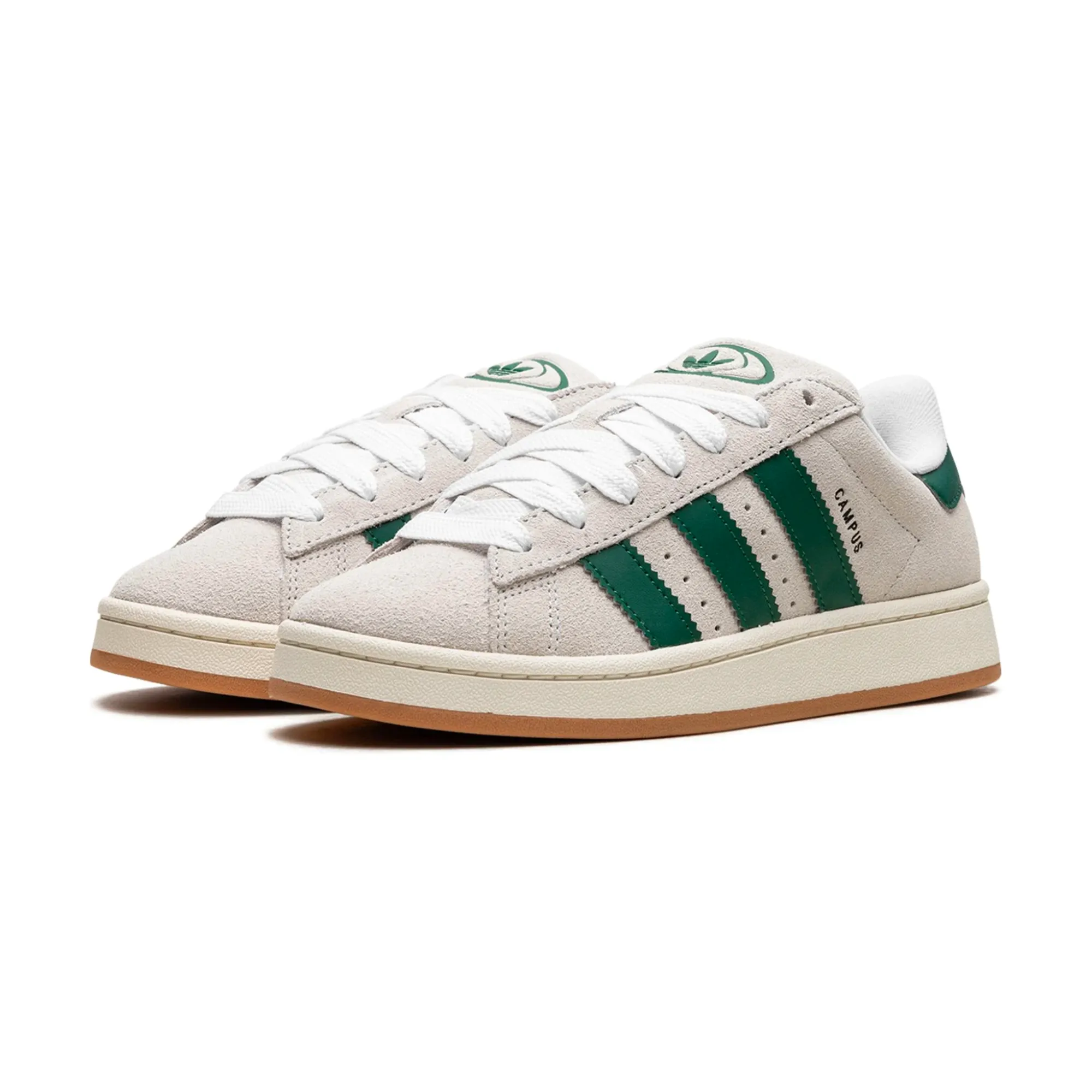 Adidas Campus 00s Crystal White Dark Green