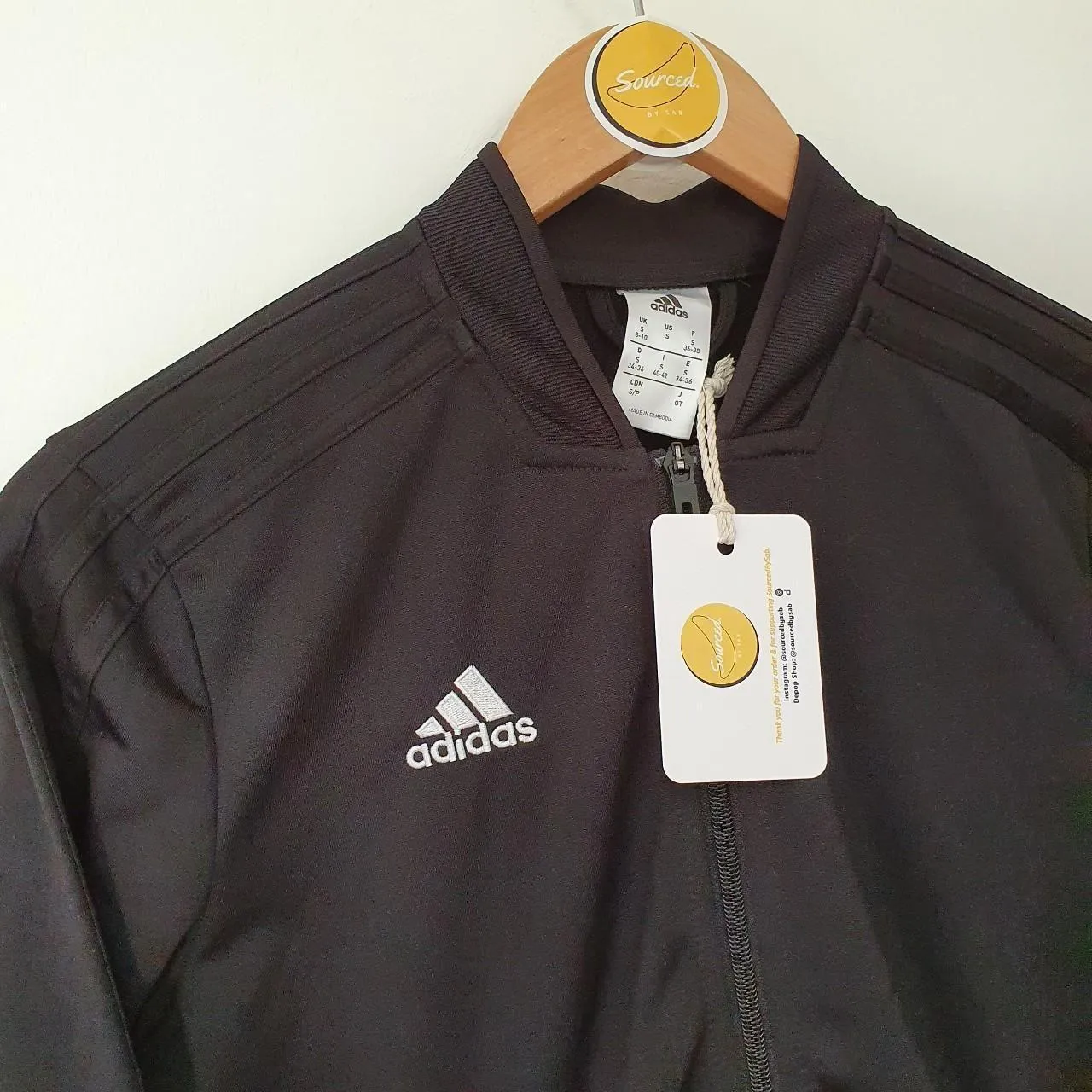 Adidas Embroidered Blackout Trackjacket (S)