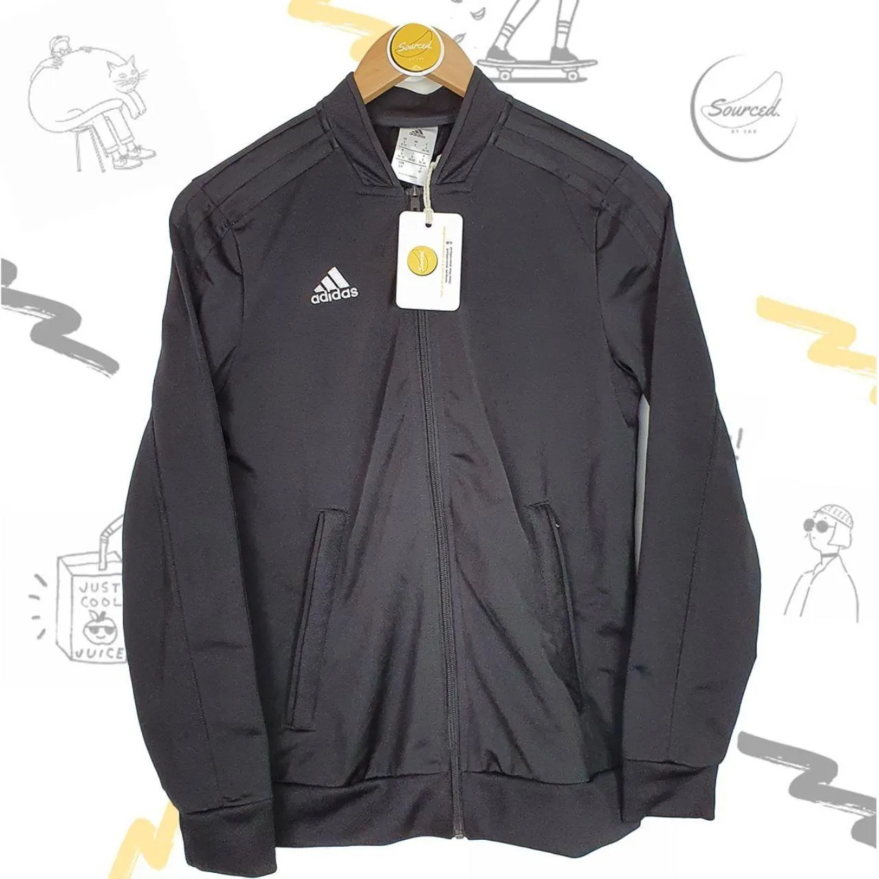 Adidas Embroidered Blackout Trackjacket (S)