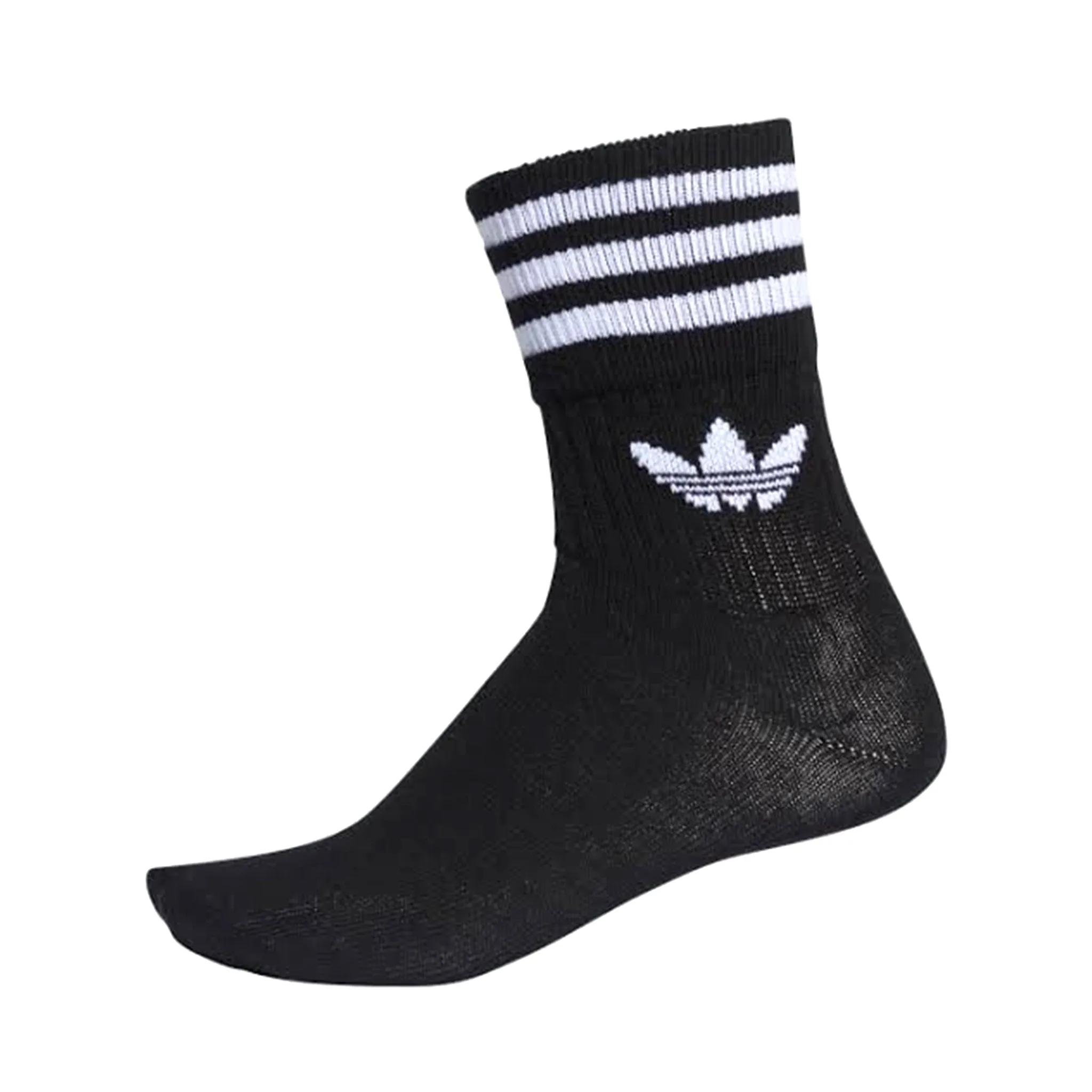 Adidas Mid Cut Crew Sock Black/White 3 Pack