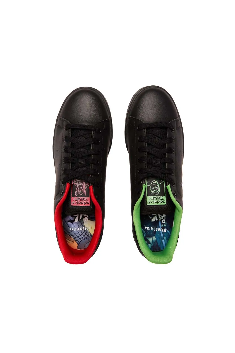 Adidas Stan Smith 'Marvel' in Black/Silver/Scarlet