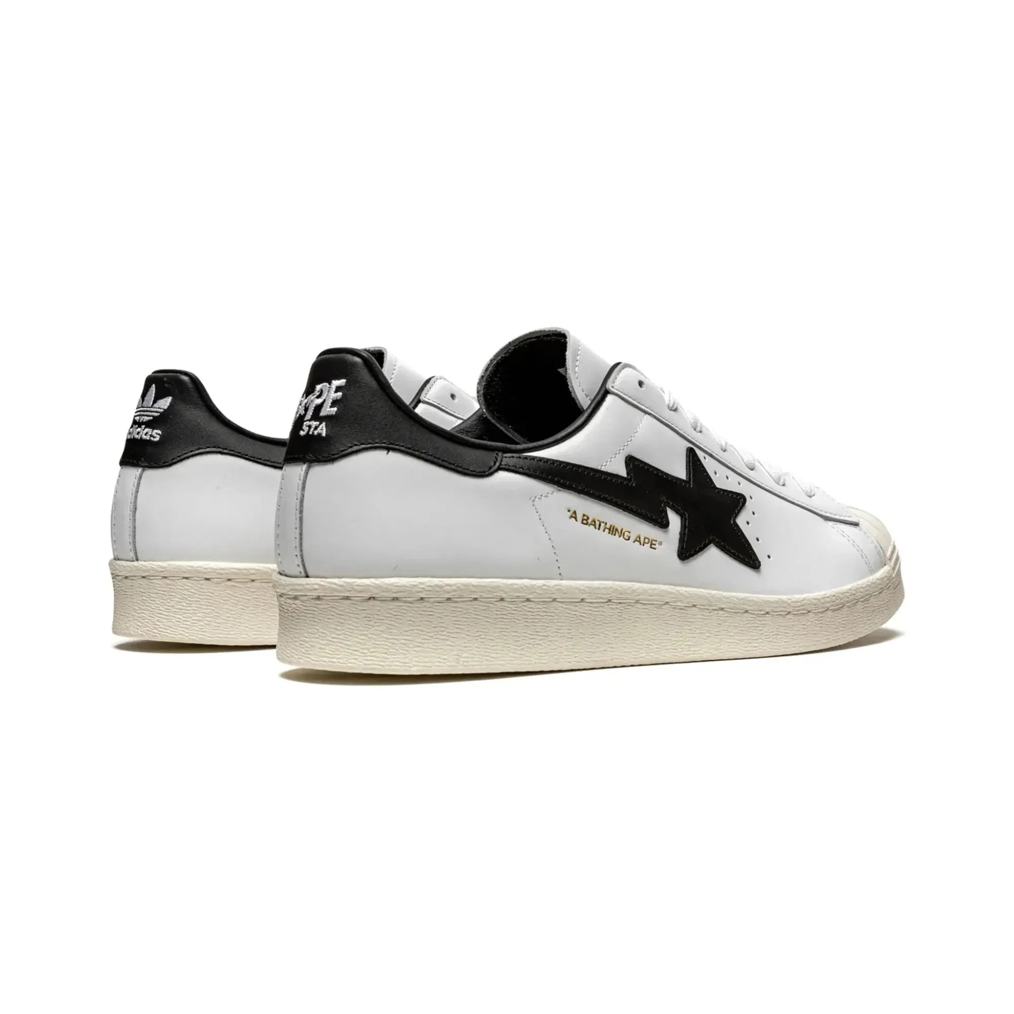 Adidas Superstar 80's X Bape White Black
