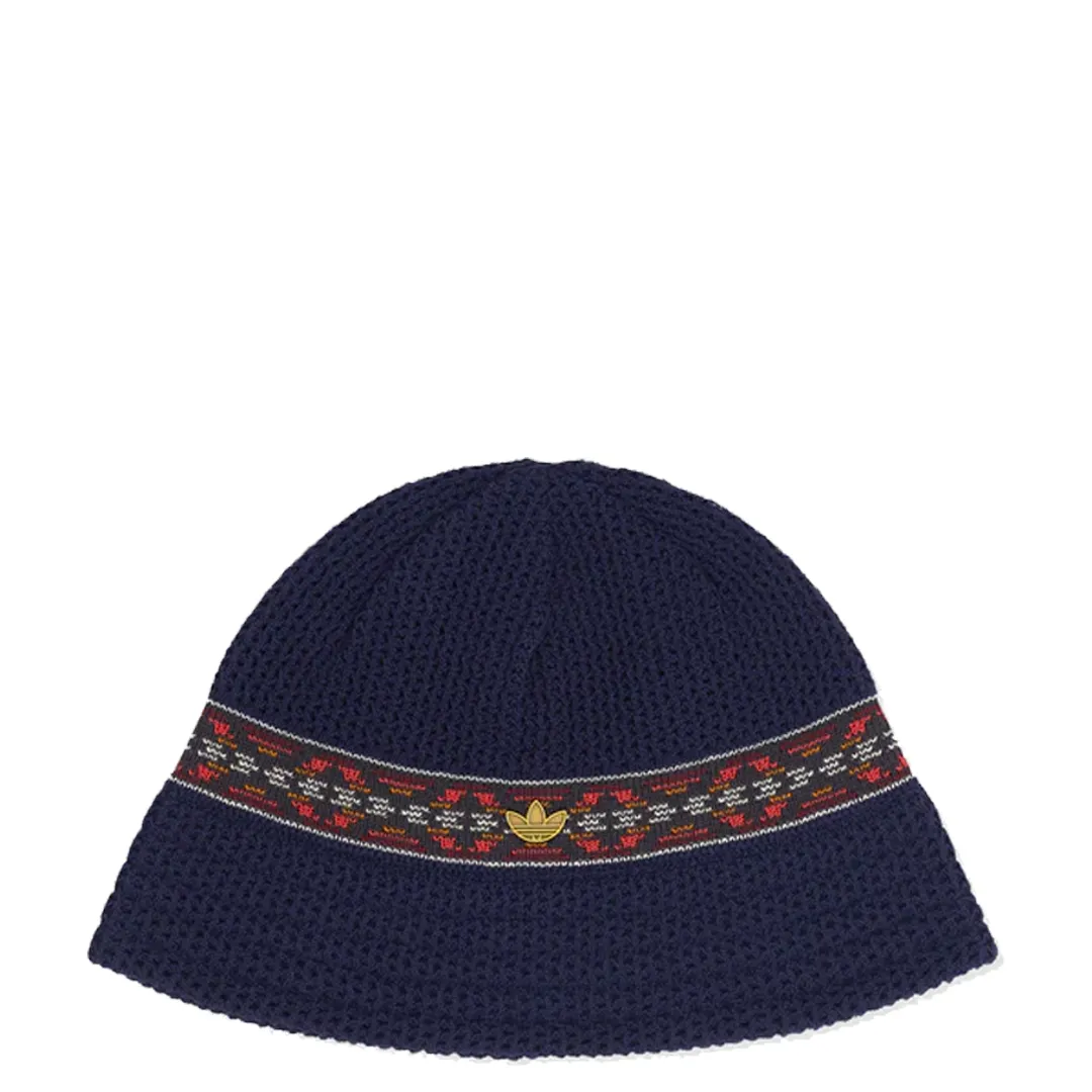 ADIDAS X CLOT KNIT BUCKET HAT NIGHT INDIGO