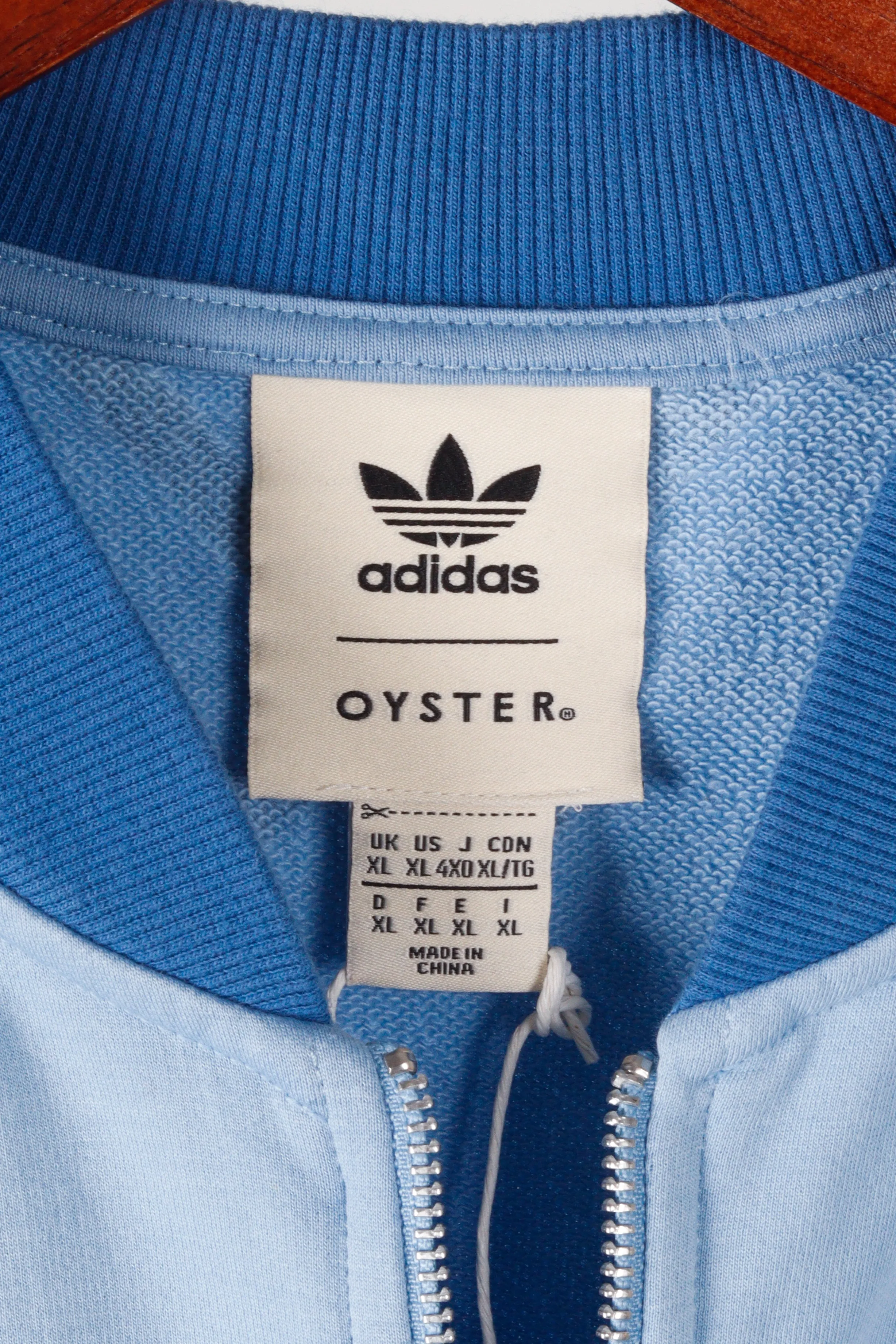 adidas x Oyster SS18 'Sweatshirt' Track Jacket Blue (2018)