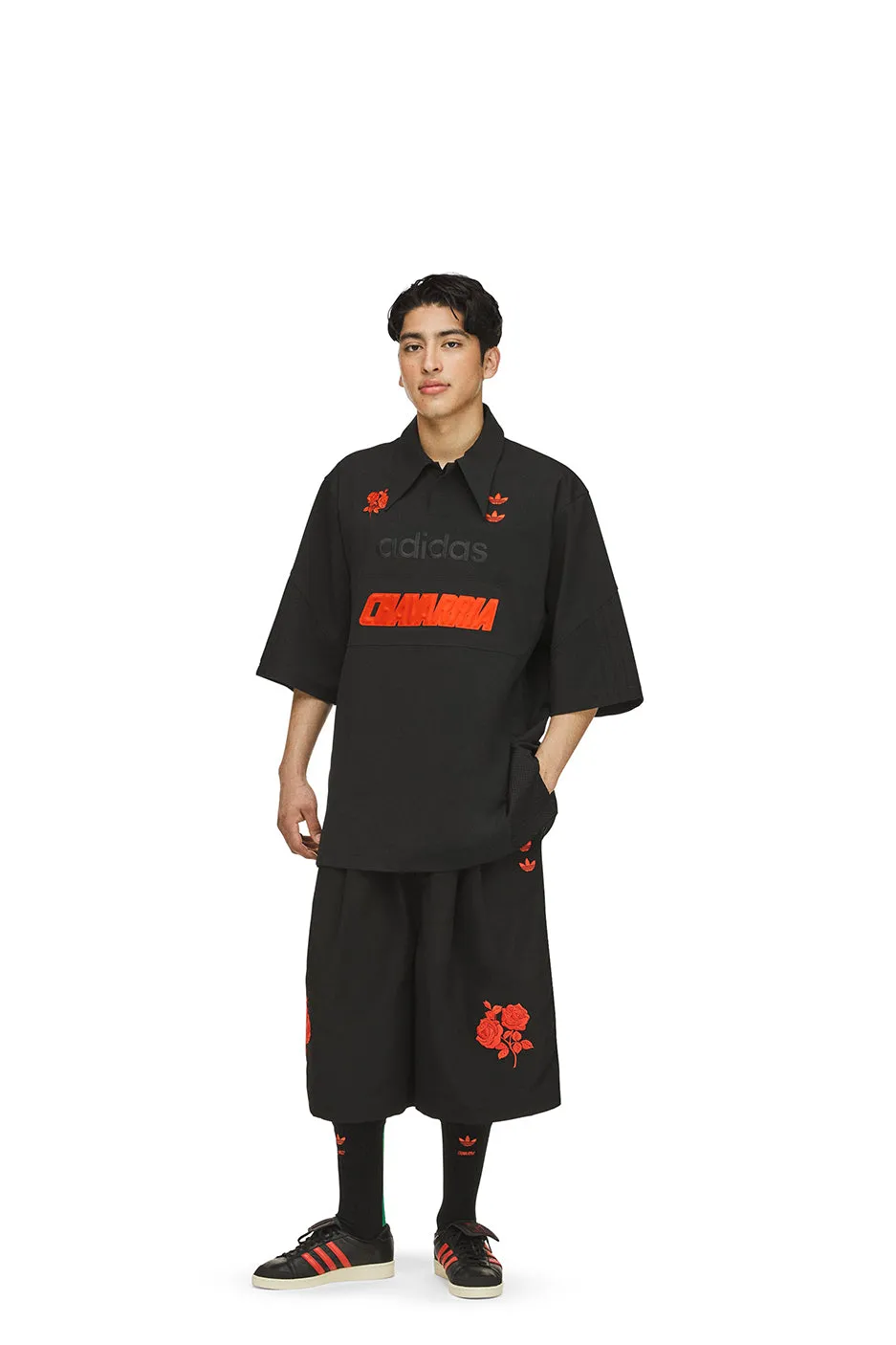 adidas x Willy Chavarria Polo Shirt 'Black'