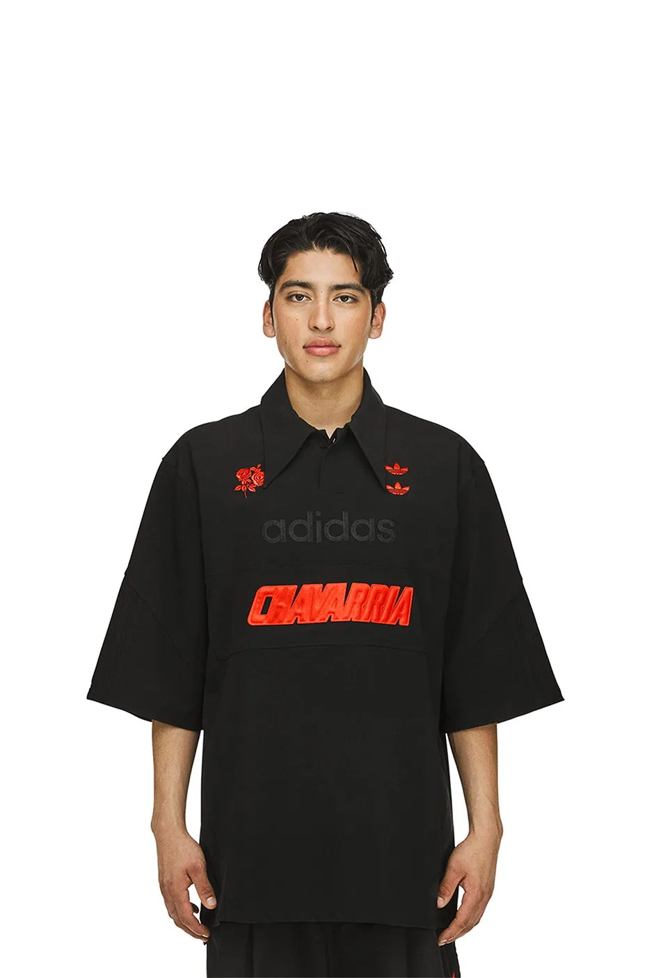 adidas x Willy Chavarria Polo Shirt 'Black'
