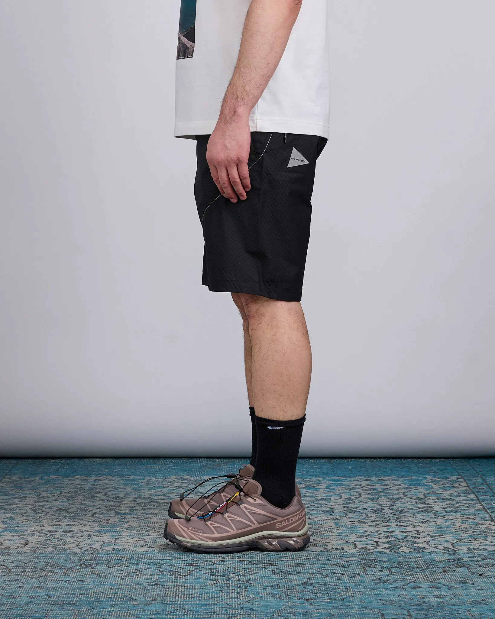 and wander Breath Rip Nylon Short Black
