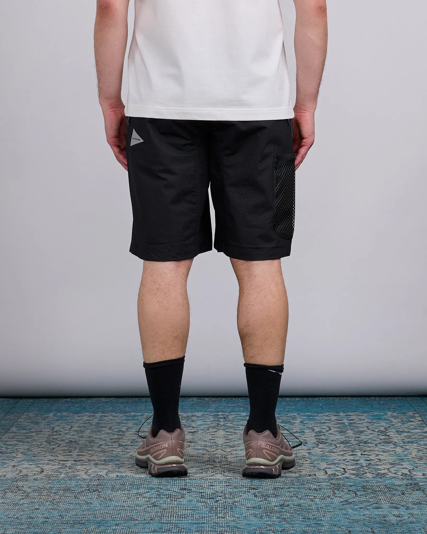 and wander Breath Rip Nylon Short Black