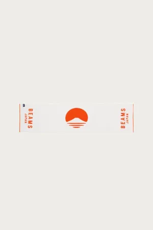 Beams Japan Logo Hand Towel - Orange