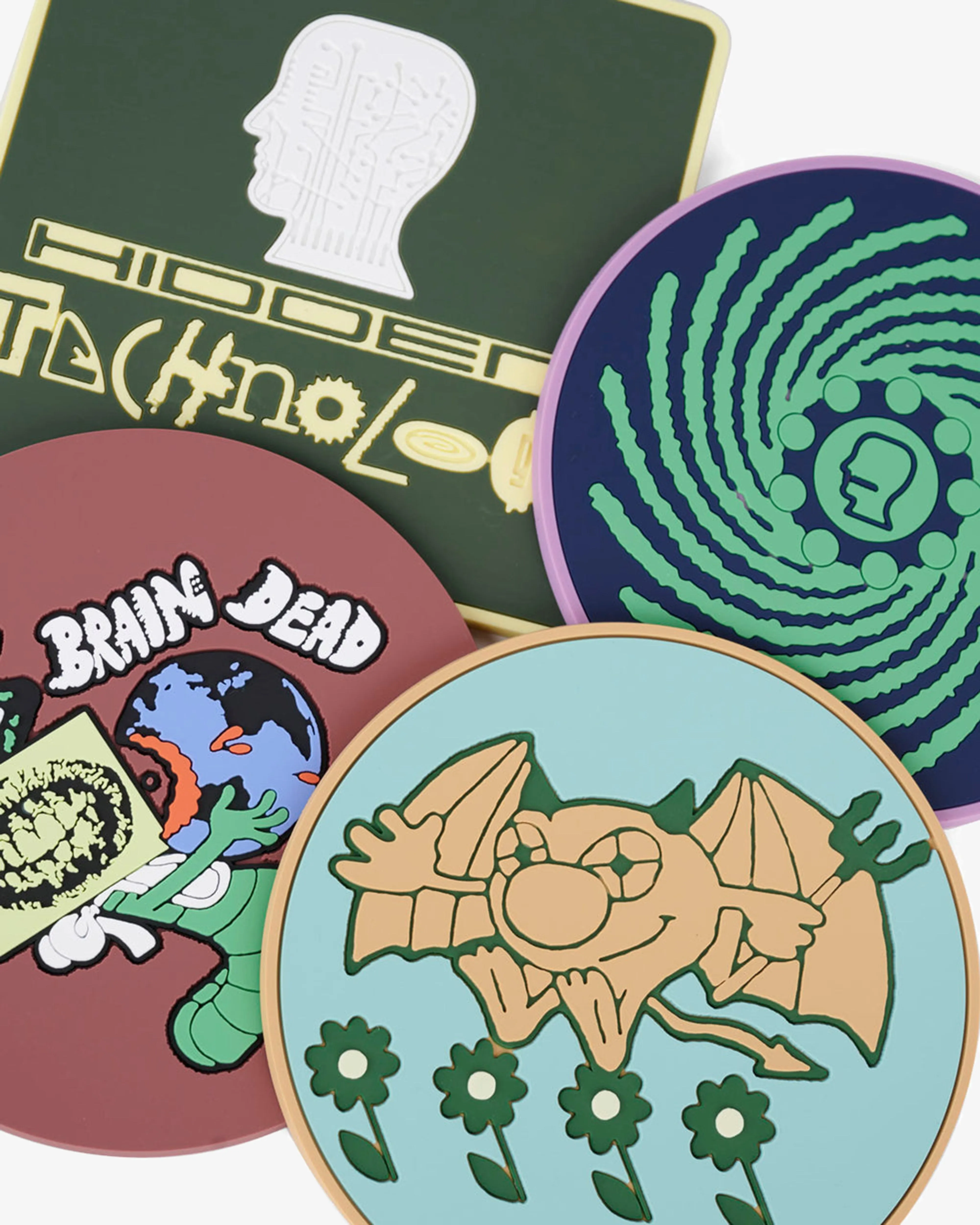 Brain Dead - PVC Coaster Set - (Multi)