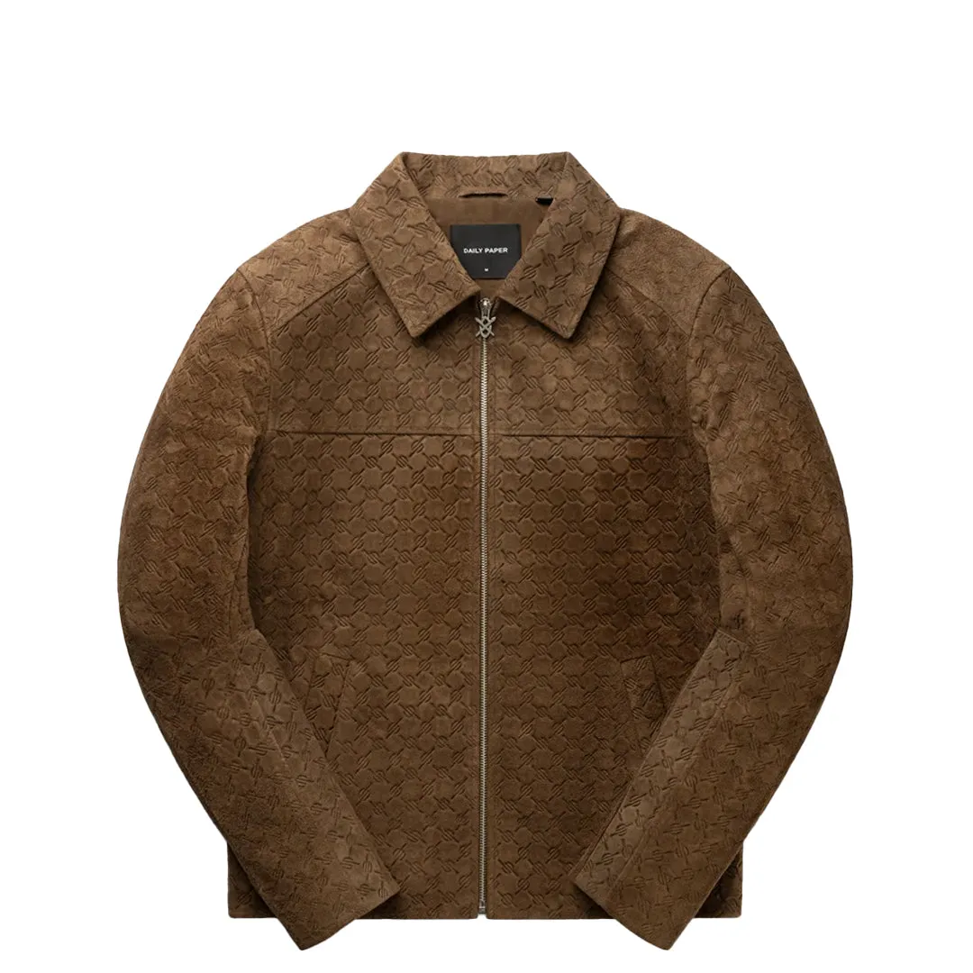 CAMEL SUEDE JACKET BROWN