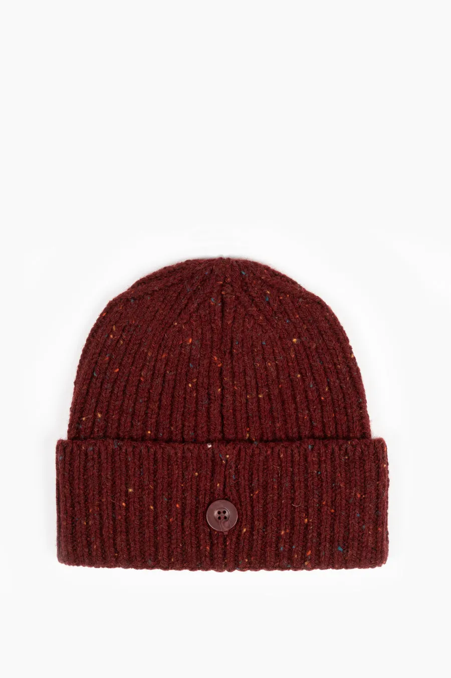 CARHARTT WIP ANGLISTIC BEANIE BORDEAUX HEATHER