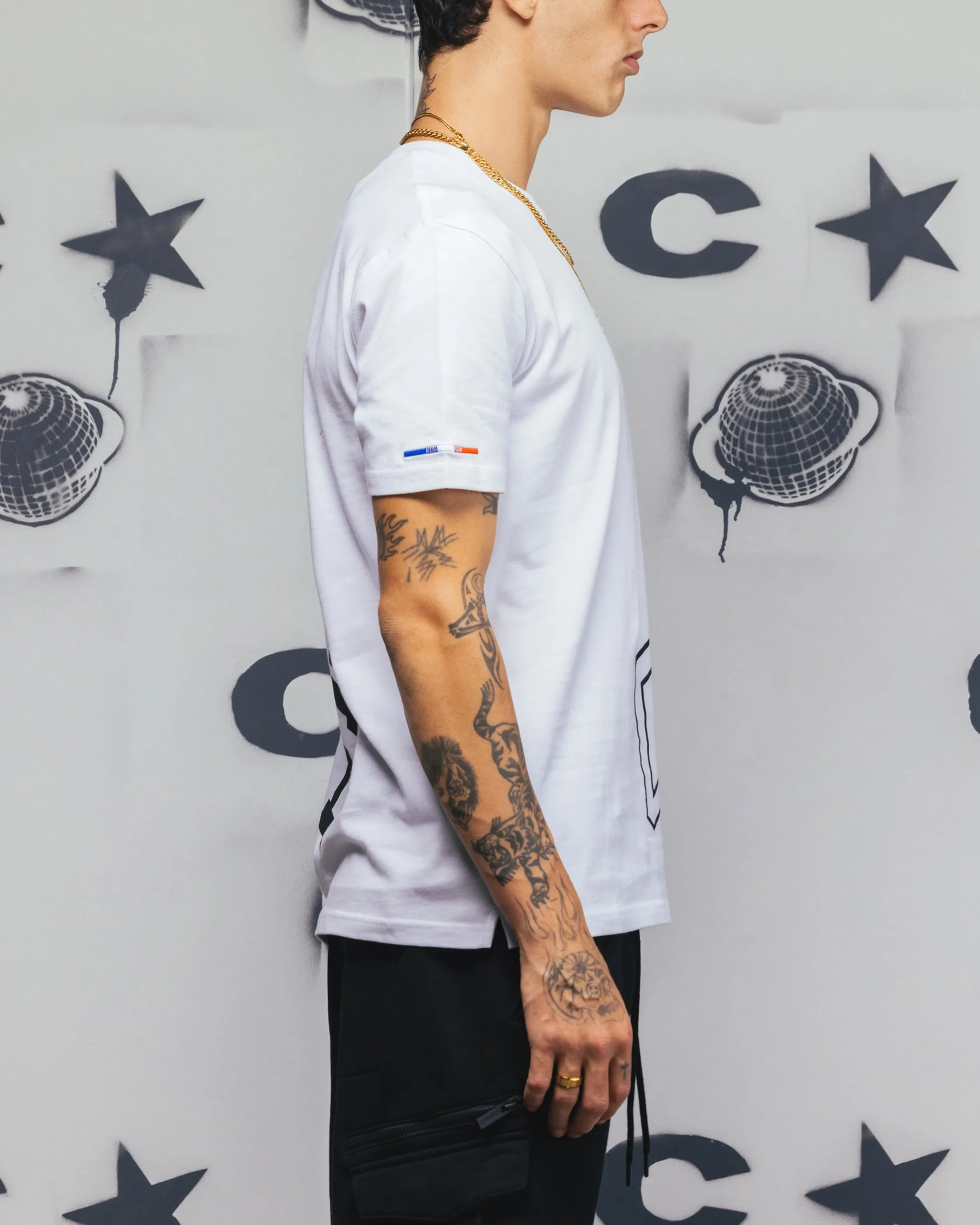 Carr Men's Enorme Classique Short Sleeve T-Shirt White