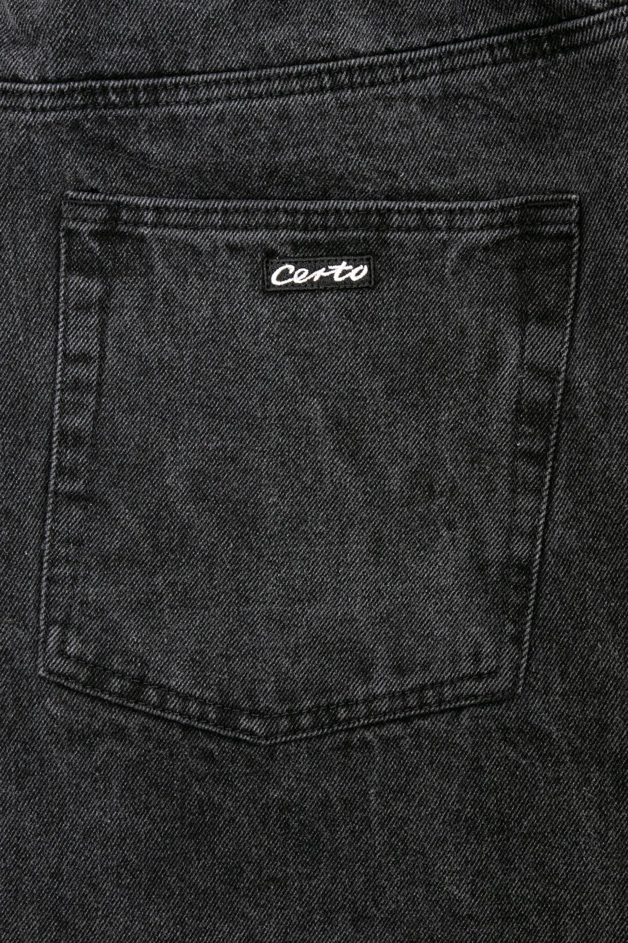 CERTO DENIM JEANS // BLACK WASHED