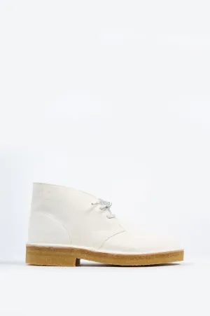 CLARKS DESERT BOOT 221 WHITE SUEDE