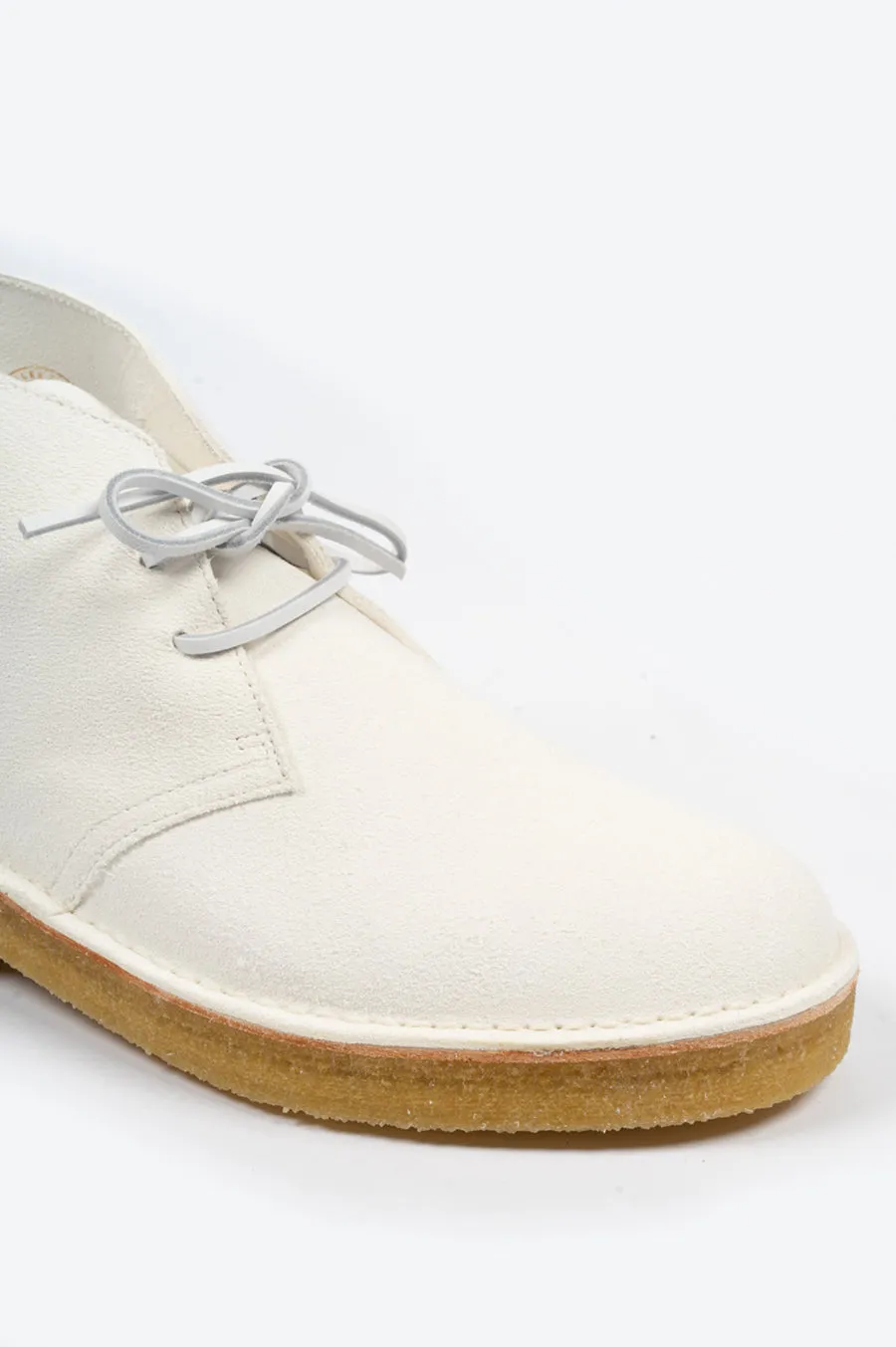 CLARKS DESERT BOOT 221 WHITE SUEDE