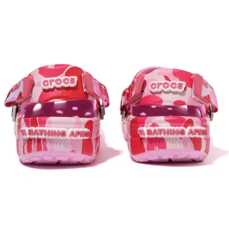 Crocs Classic Clog A Bathing Ape ABC Camo Pink