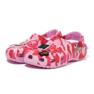 Crocs Classic Clog A Bathing Ape ABC Camo Pink