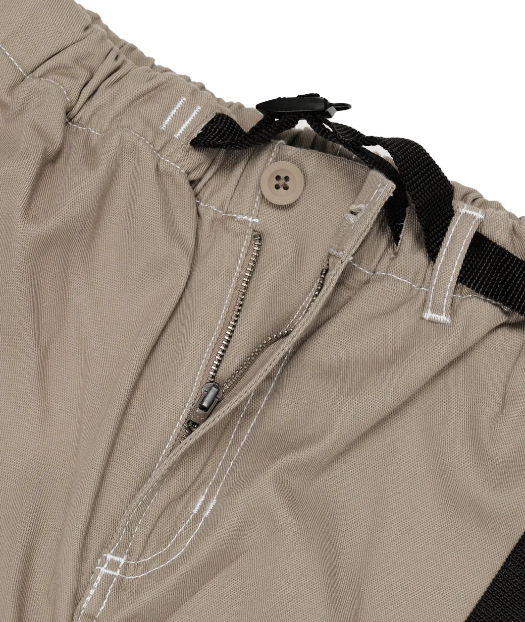 Dancer Belted Simple Knee Pant  // Khaki