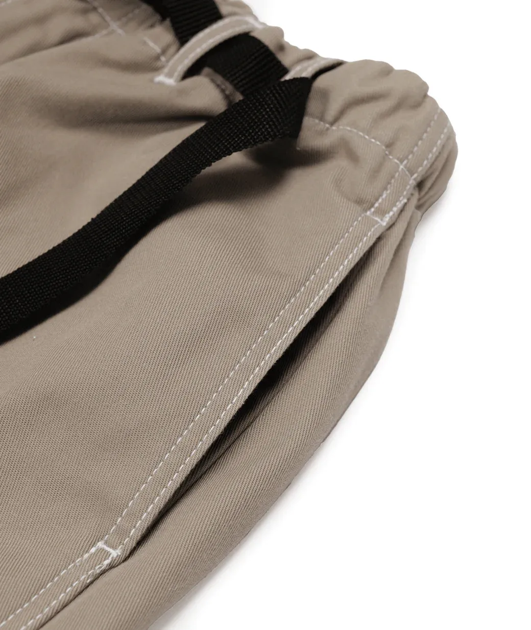 Dancer Belted Simple Knee Pant  // Khaki