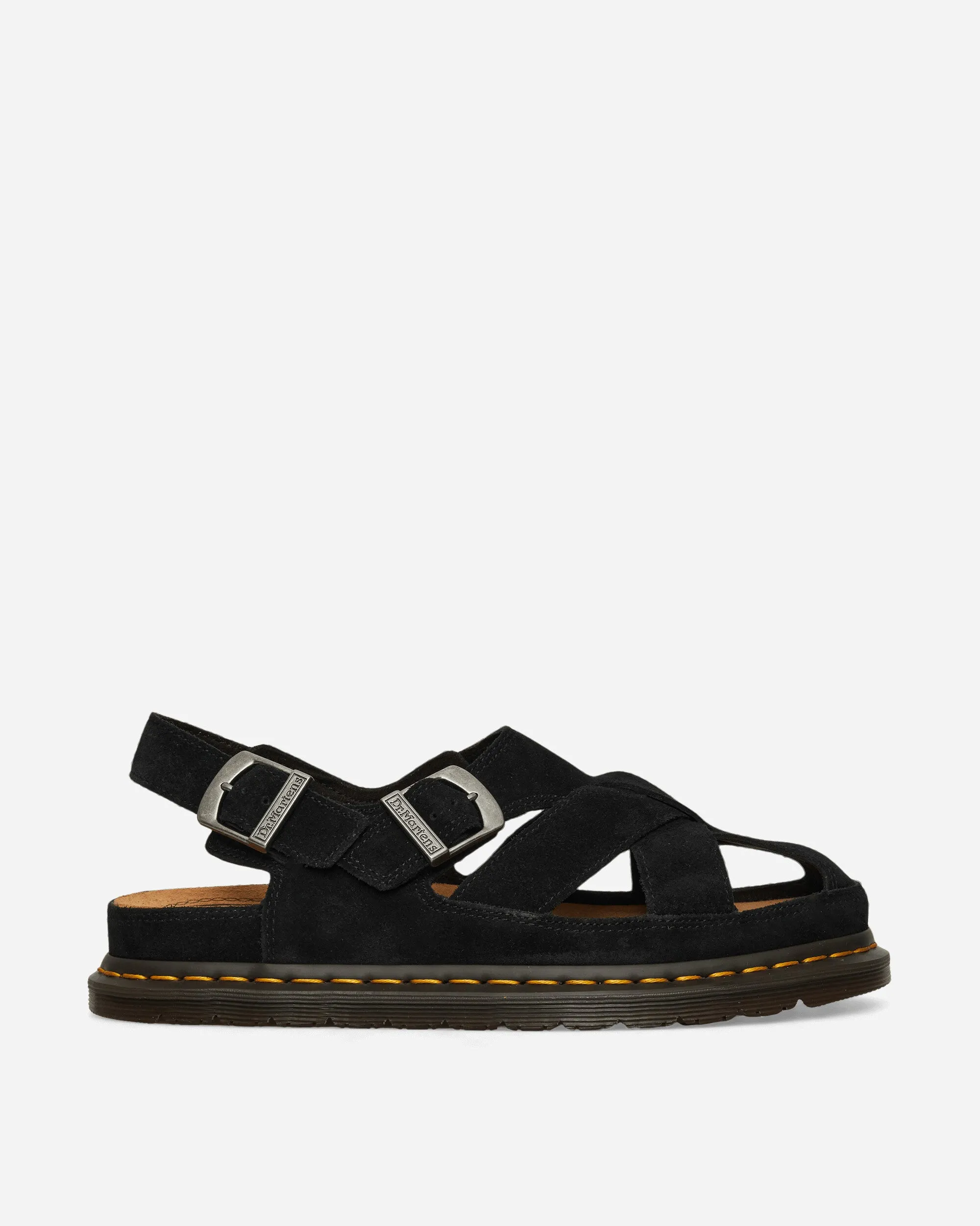 Fisherman Suede Sandals Black