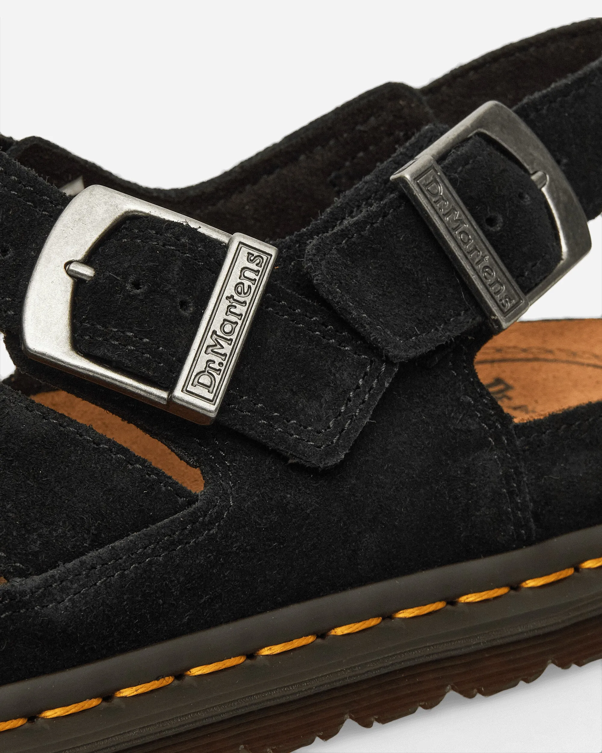 Fisherman Suede Sandals Black