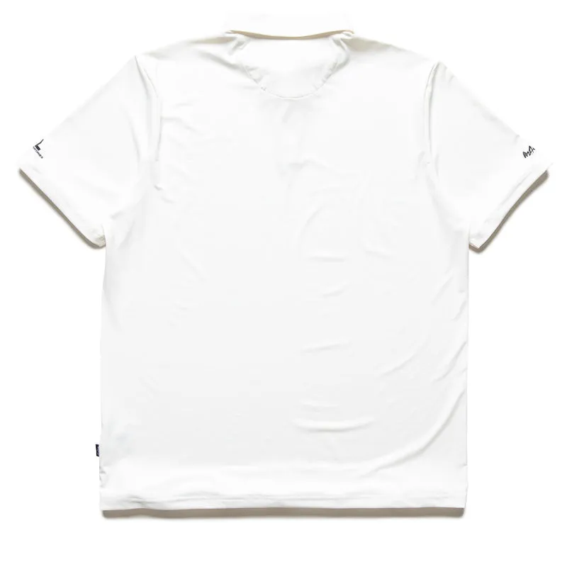 Futura Laboratories x Malbon Golf Poly Performance Polo - White