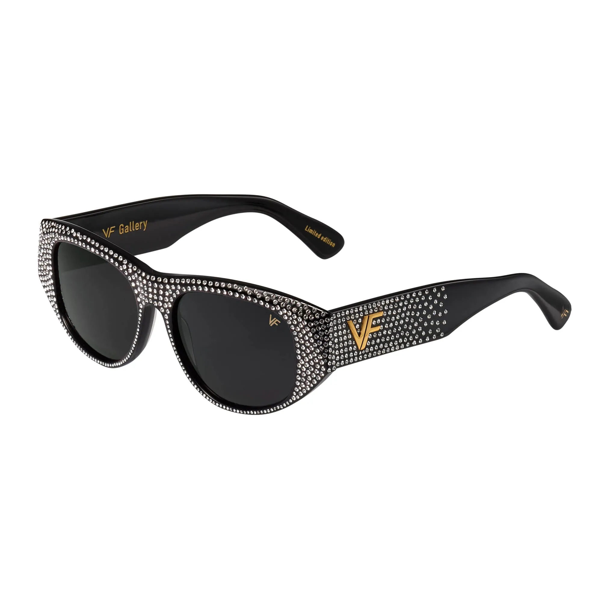 Gallery Black Acetate Swarovski Crystals Edition