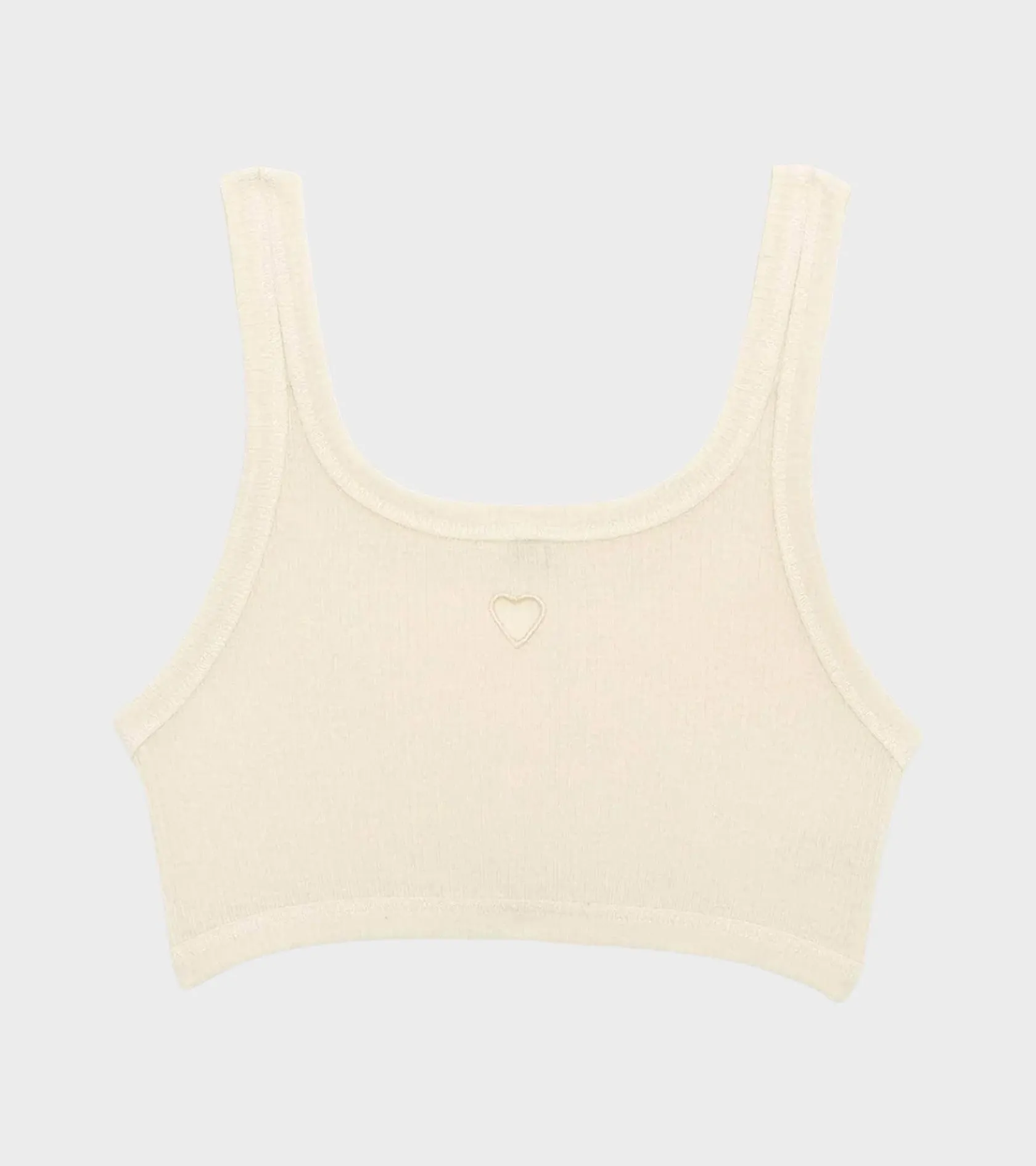 Heart Bra Undyed