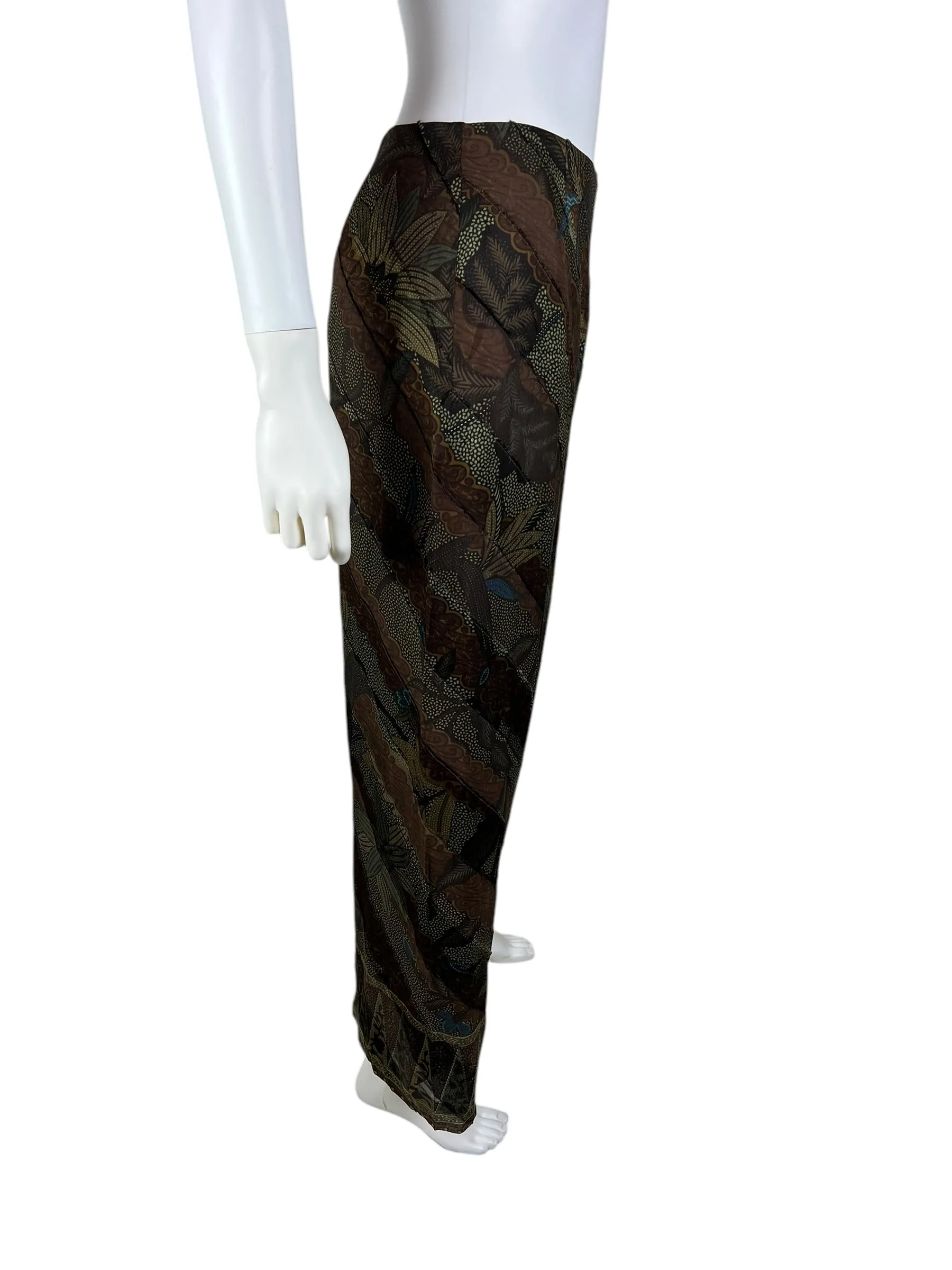 Kenzo vintage silk summer trousers