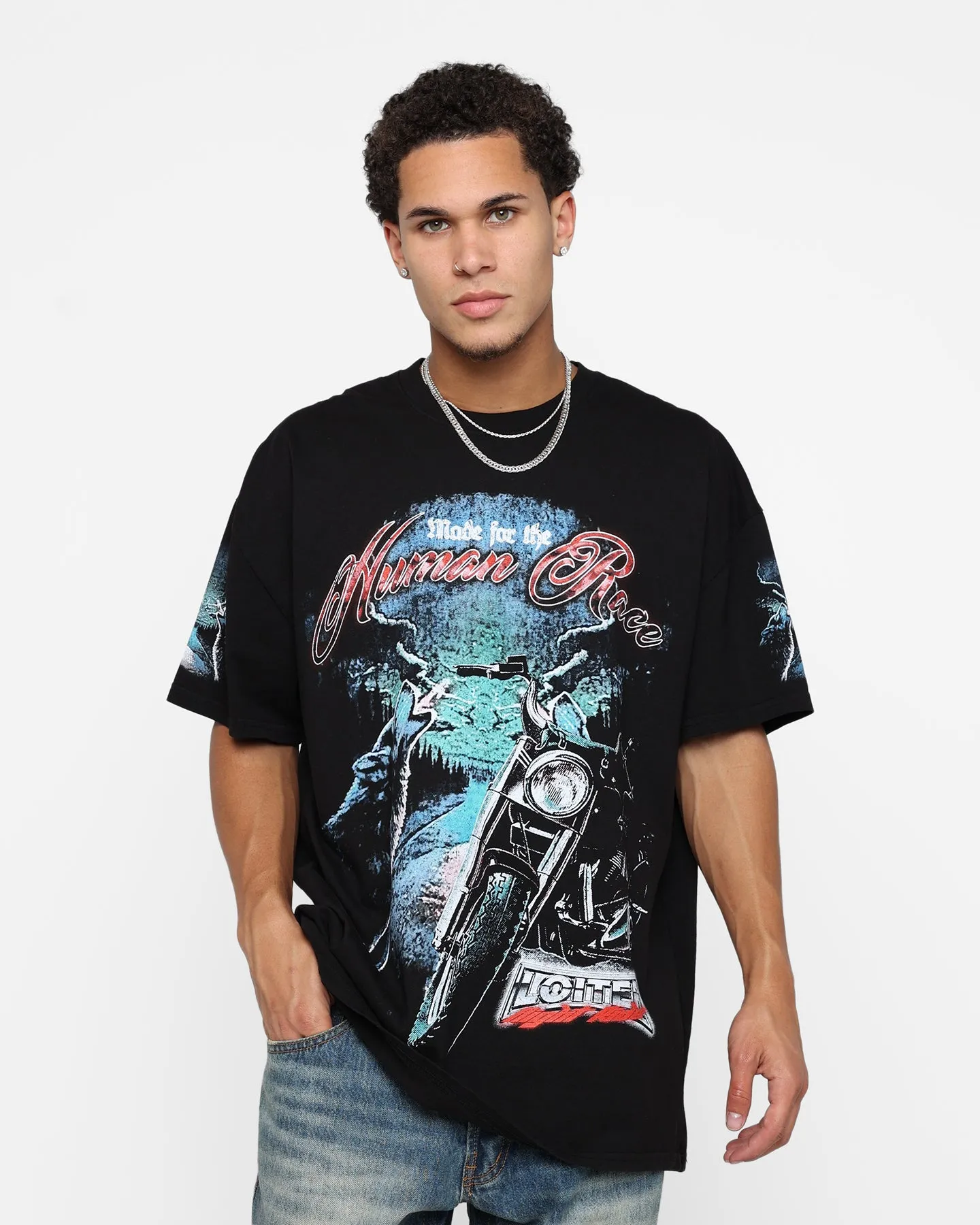 Loiter Midnight Route T-Shirt Black