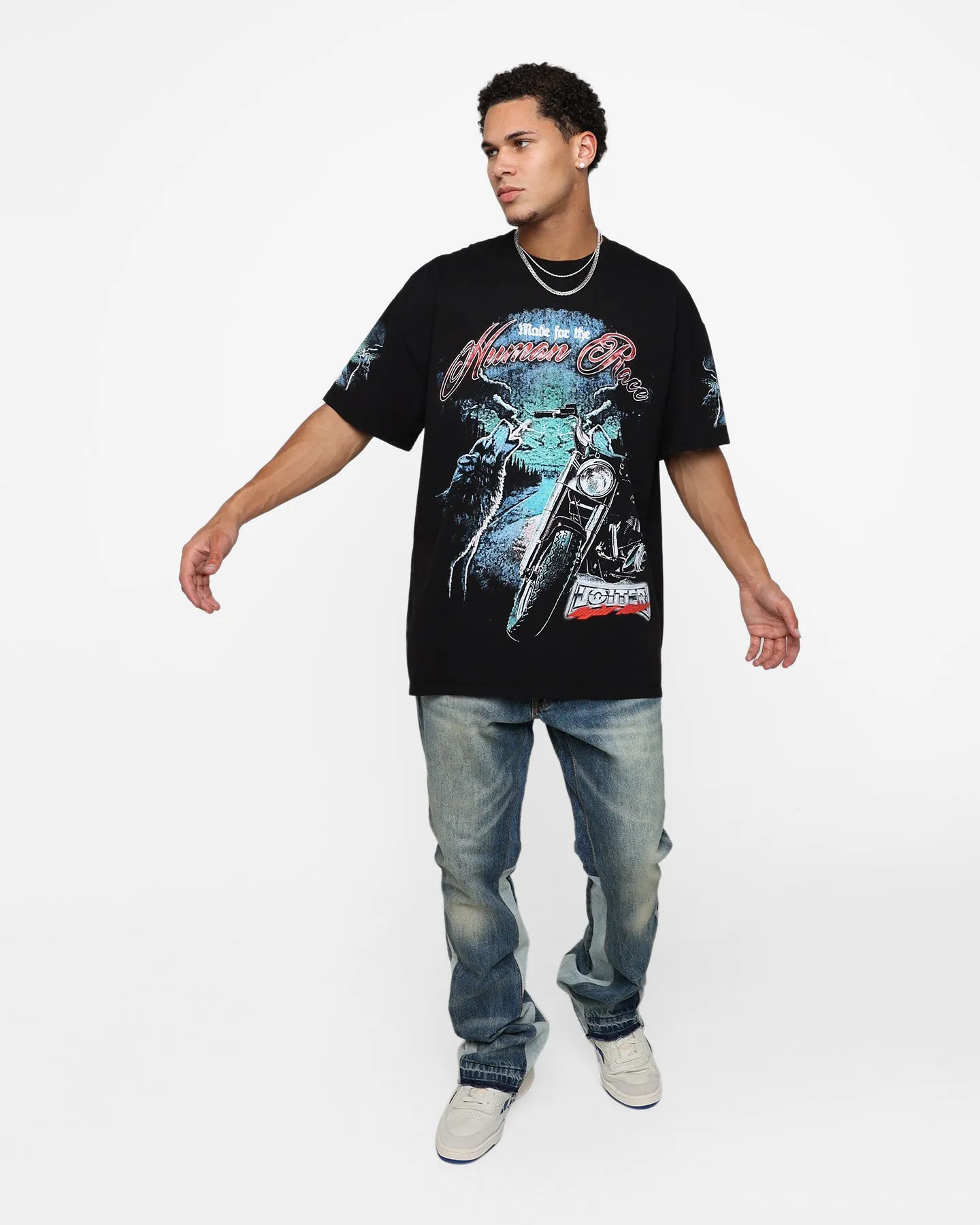 Loiter Midnight Route T-Shirt Black