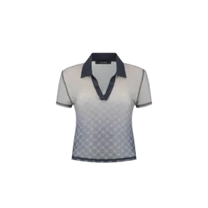Mesh Monogram Polo
