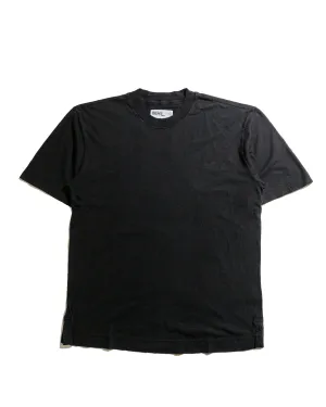 MHL Simple T-Shirt Organic Cotton Linen Jersey Black
