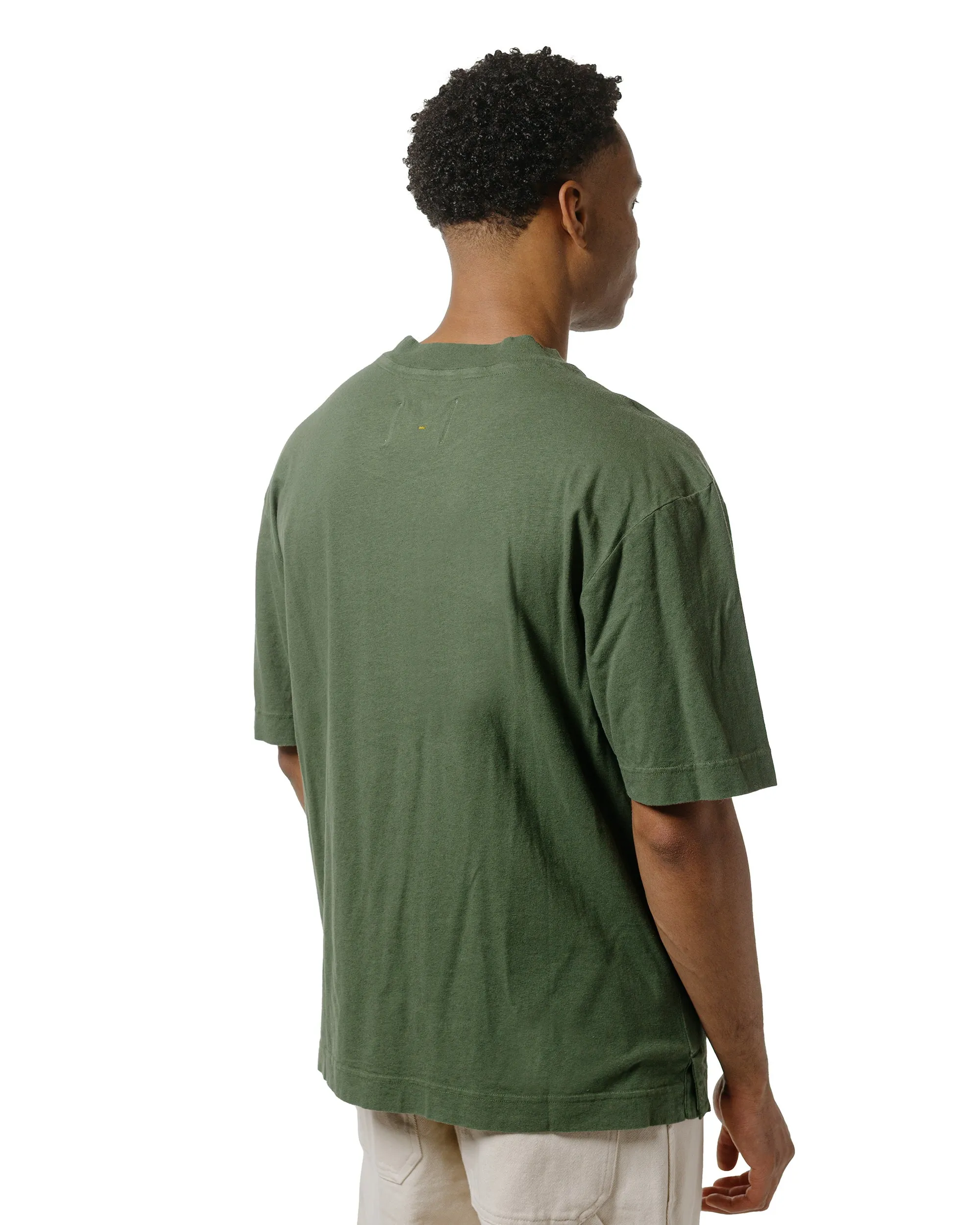 MHL Simple T-Shirt Organic Cotton Linen Jersey Grass