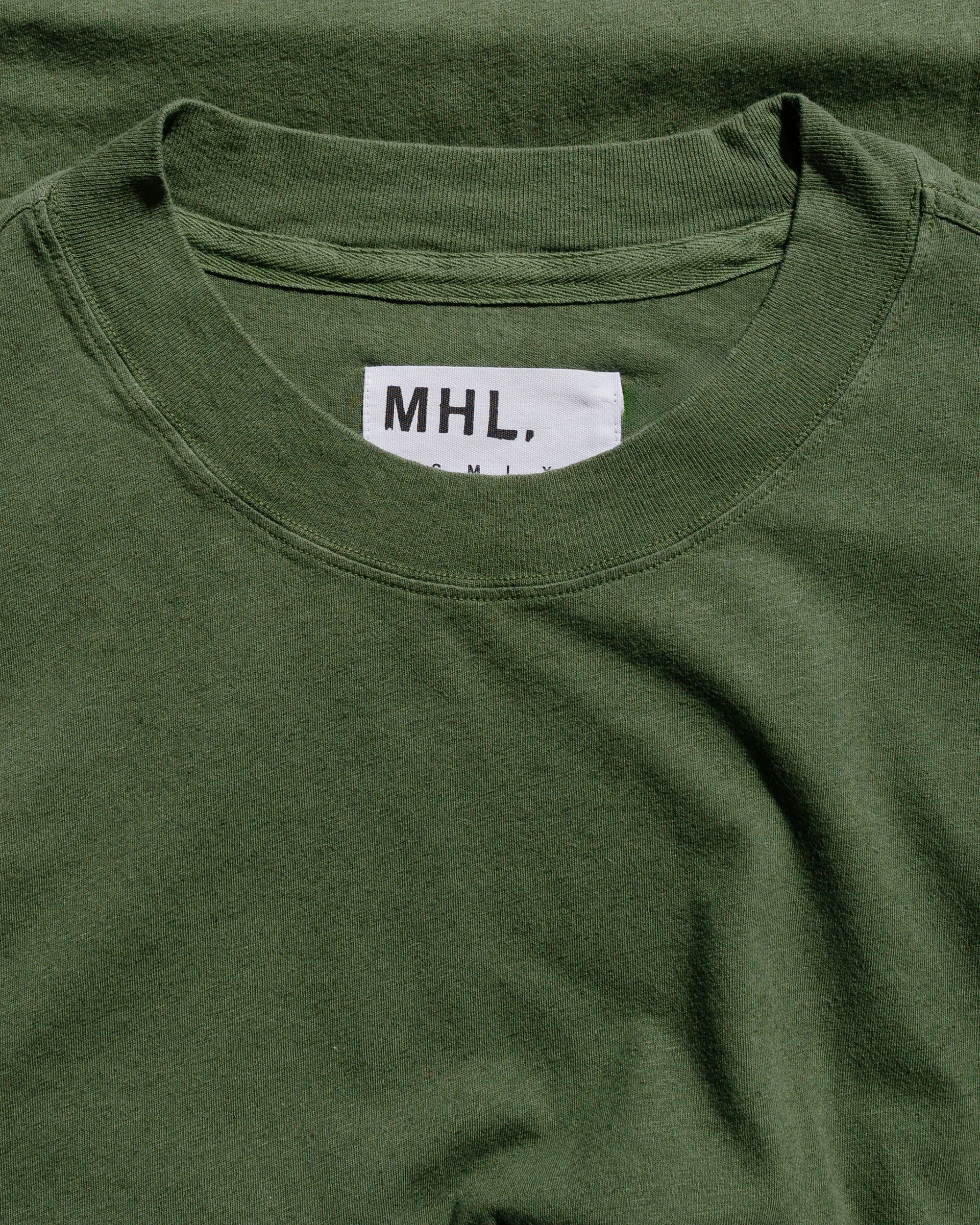 MHL Simple T-Shirt Organic Cotton Linen Jersey Grass