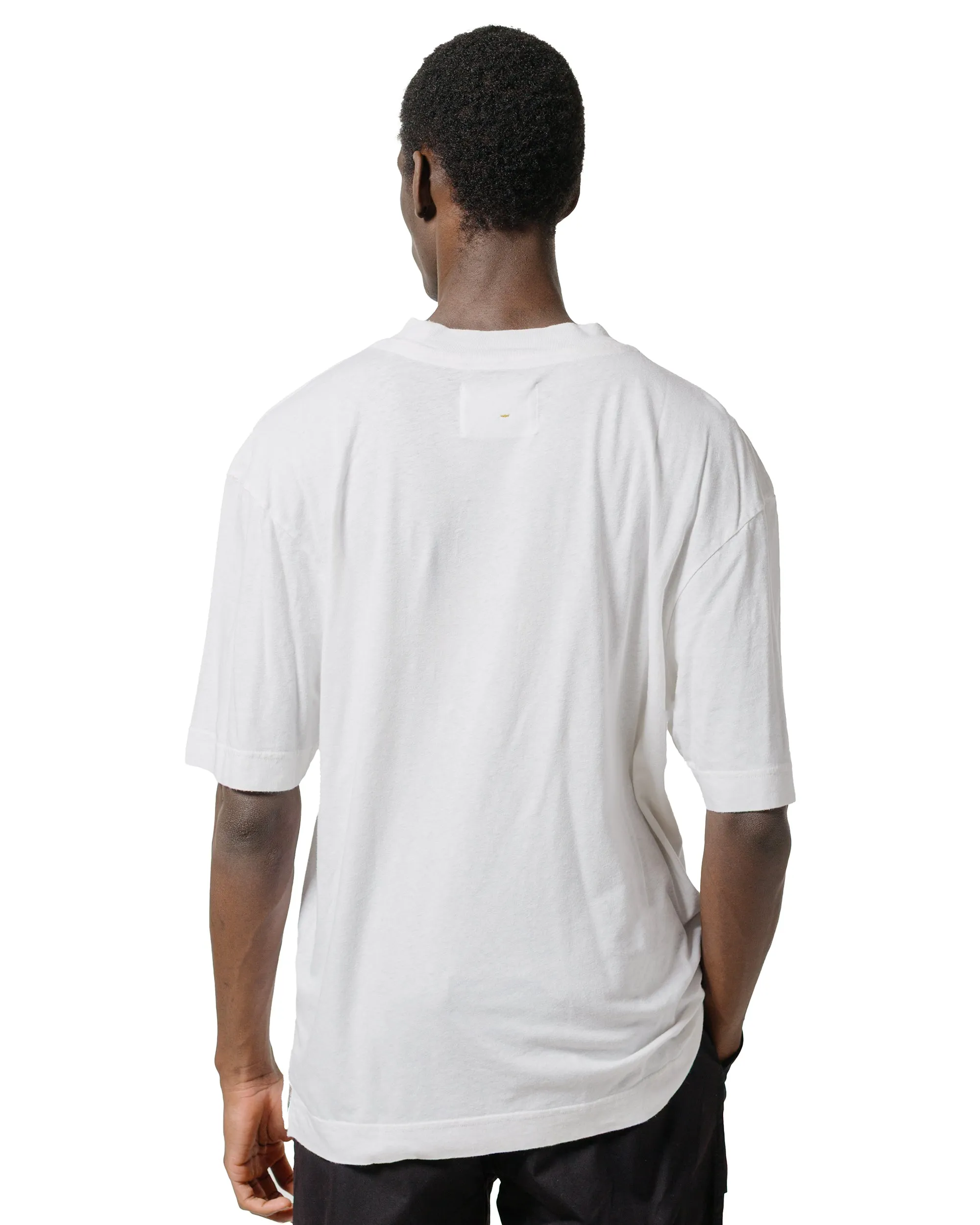 MHL Simple T-Shirt Organic Cotton Linen Jersey White