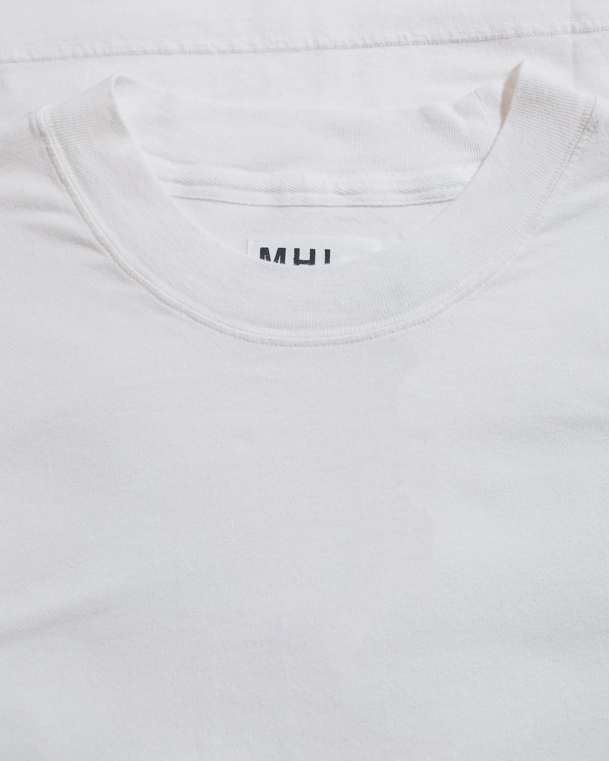 MHL Simple T-Shirt Organic Cotton Linen Jersey White