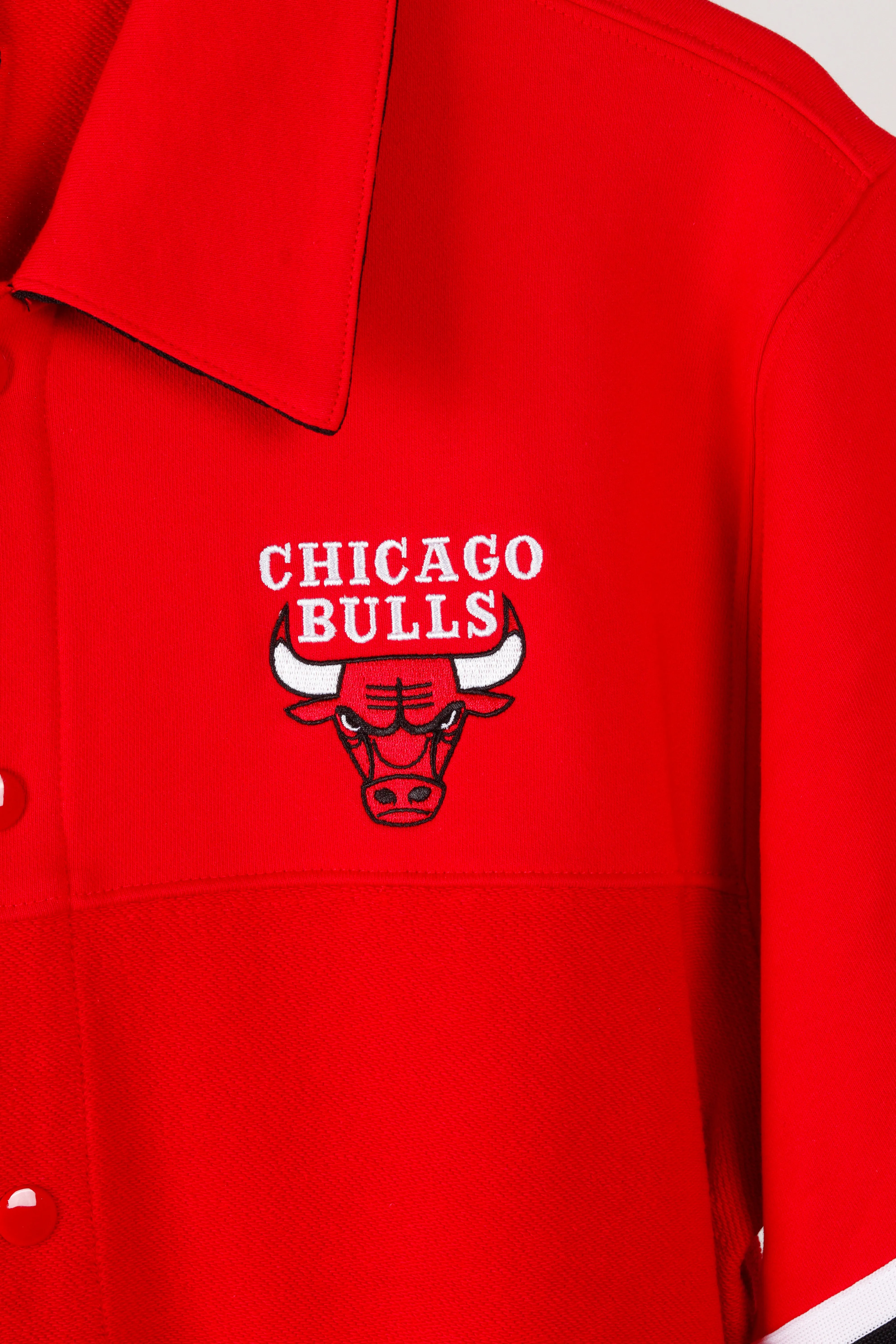 Mitchell & Ness '1997 Chicago Bulls Finals Patch' Warm Up S/S Shirt Red (2020)