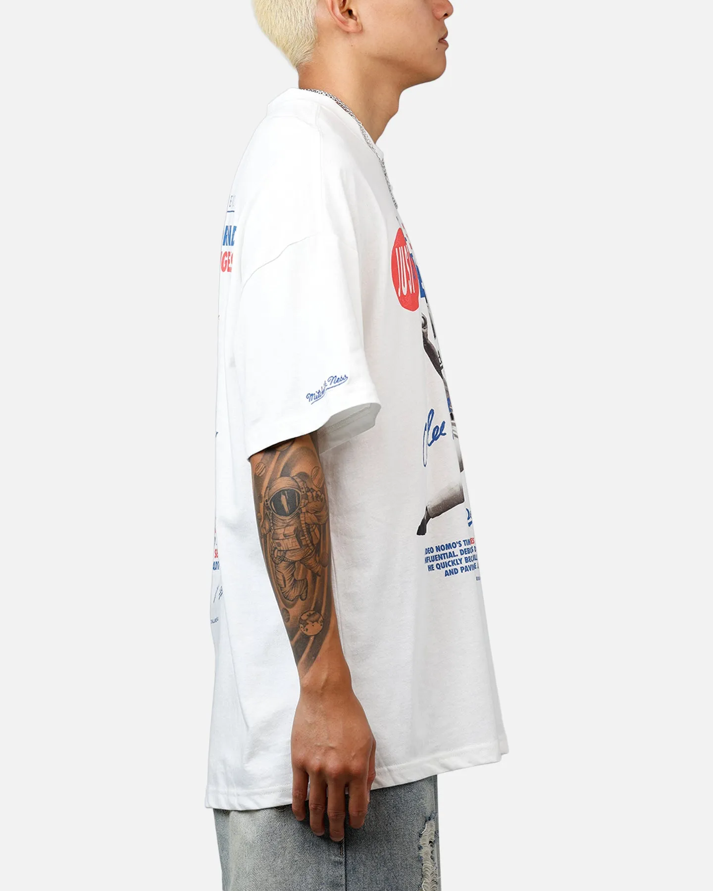 Mitchell & Ness Los Angeles Dodgers Hideo Nomo Got Better T-Shirt Vintage White