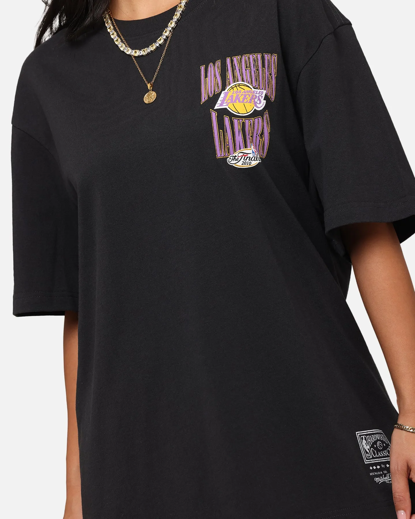 Mitchell & Ness Los Angeles Lakers 17-Time NBA Champions T-Shirt Faded Black
