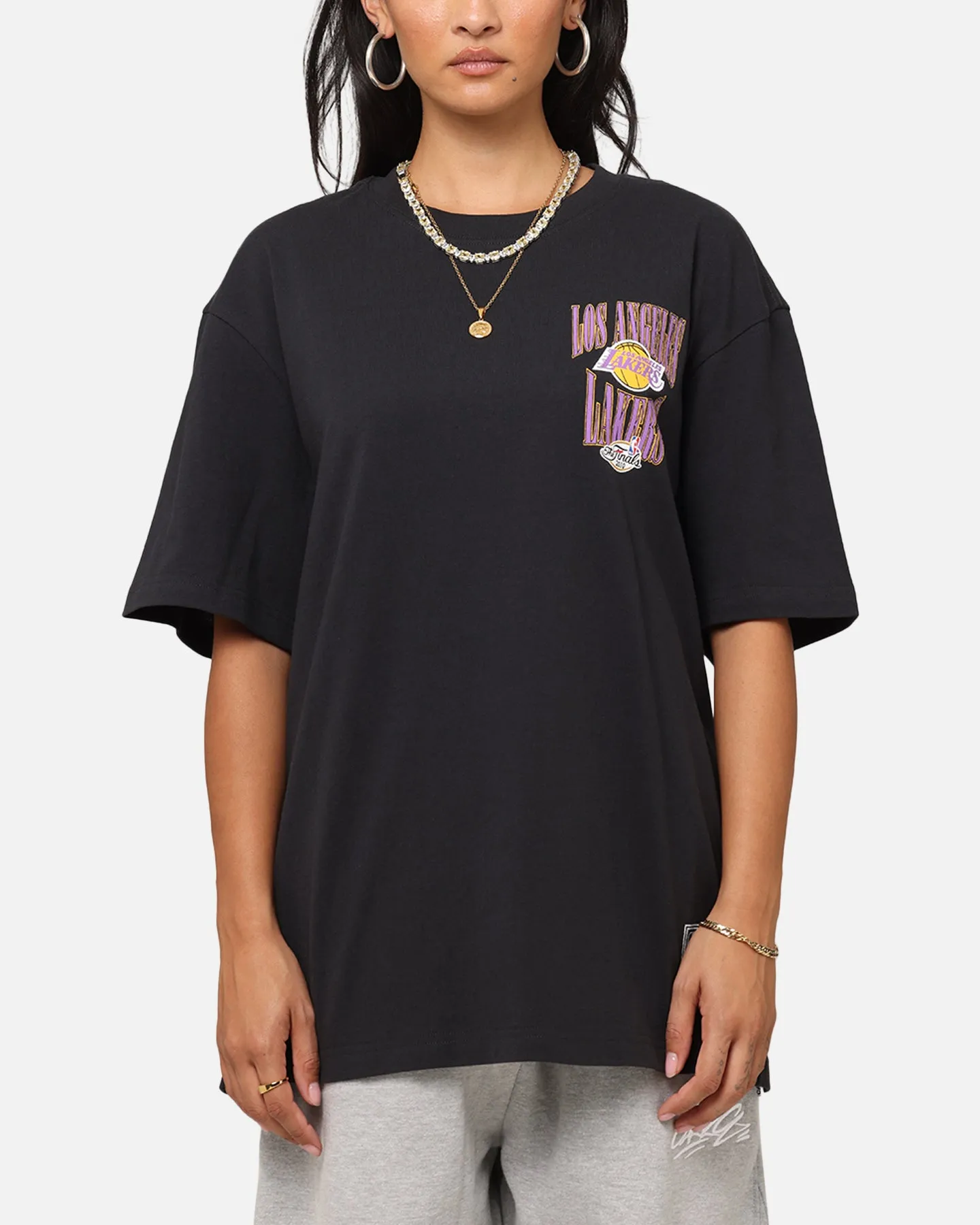 Mitchell & Ness Los Angeles Lakers 17-Time NBA Champions T-Shirt Faded Black