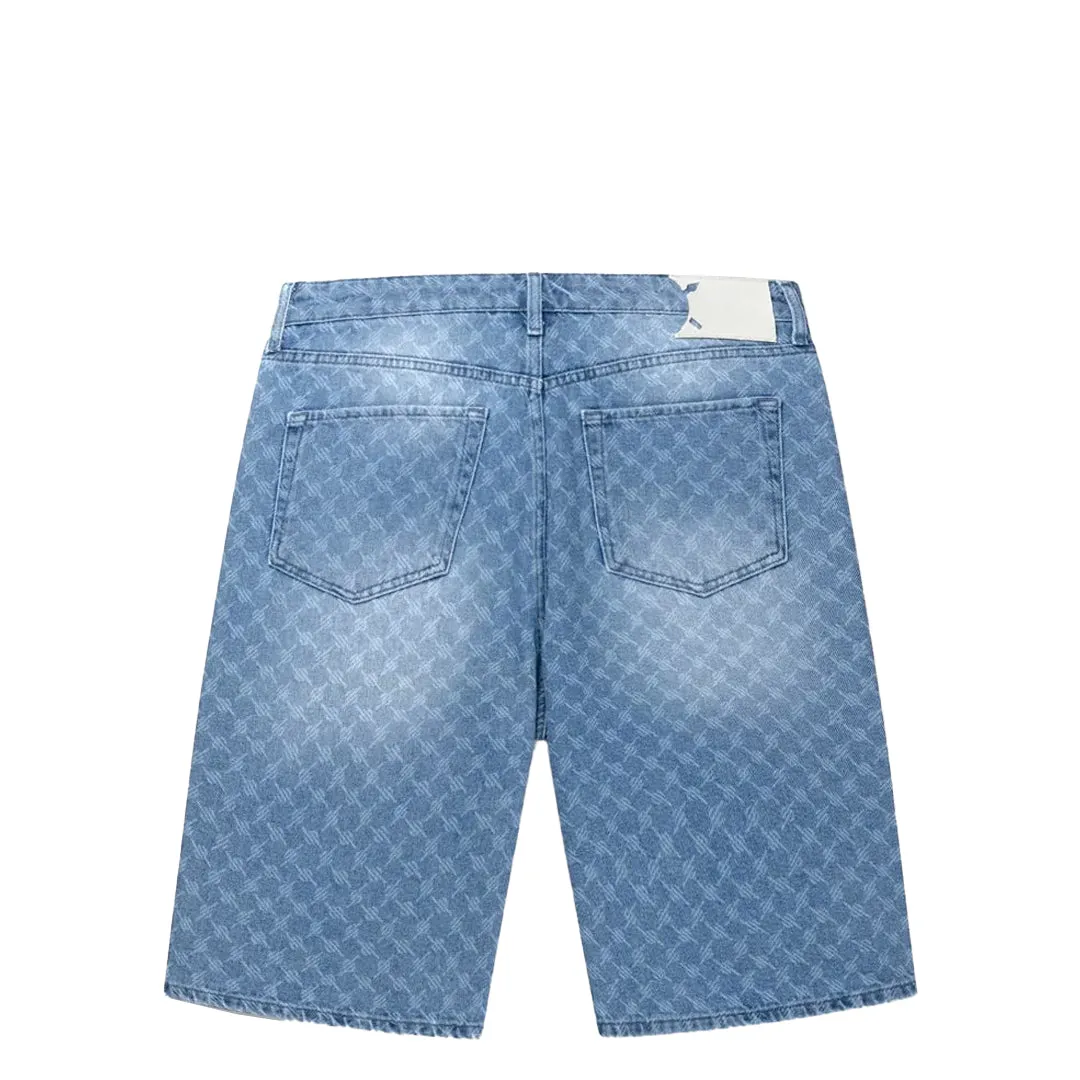 MONOGRAM DENIM SHORTS