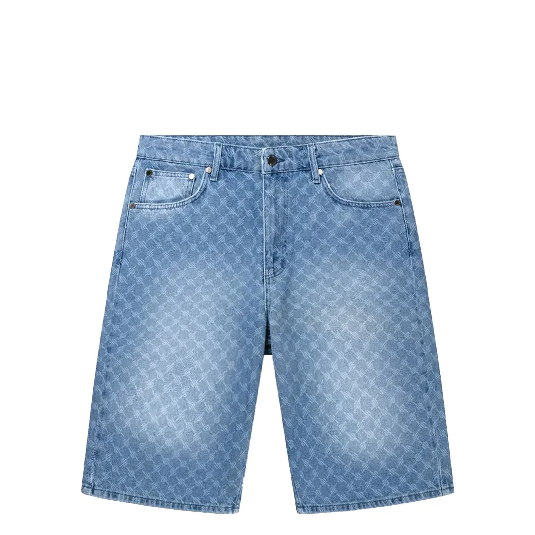 MONOGRAM DENIM SHORTS
