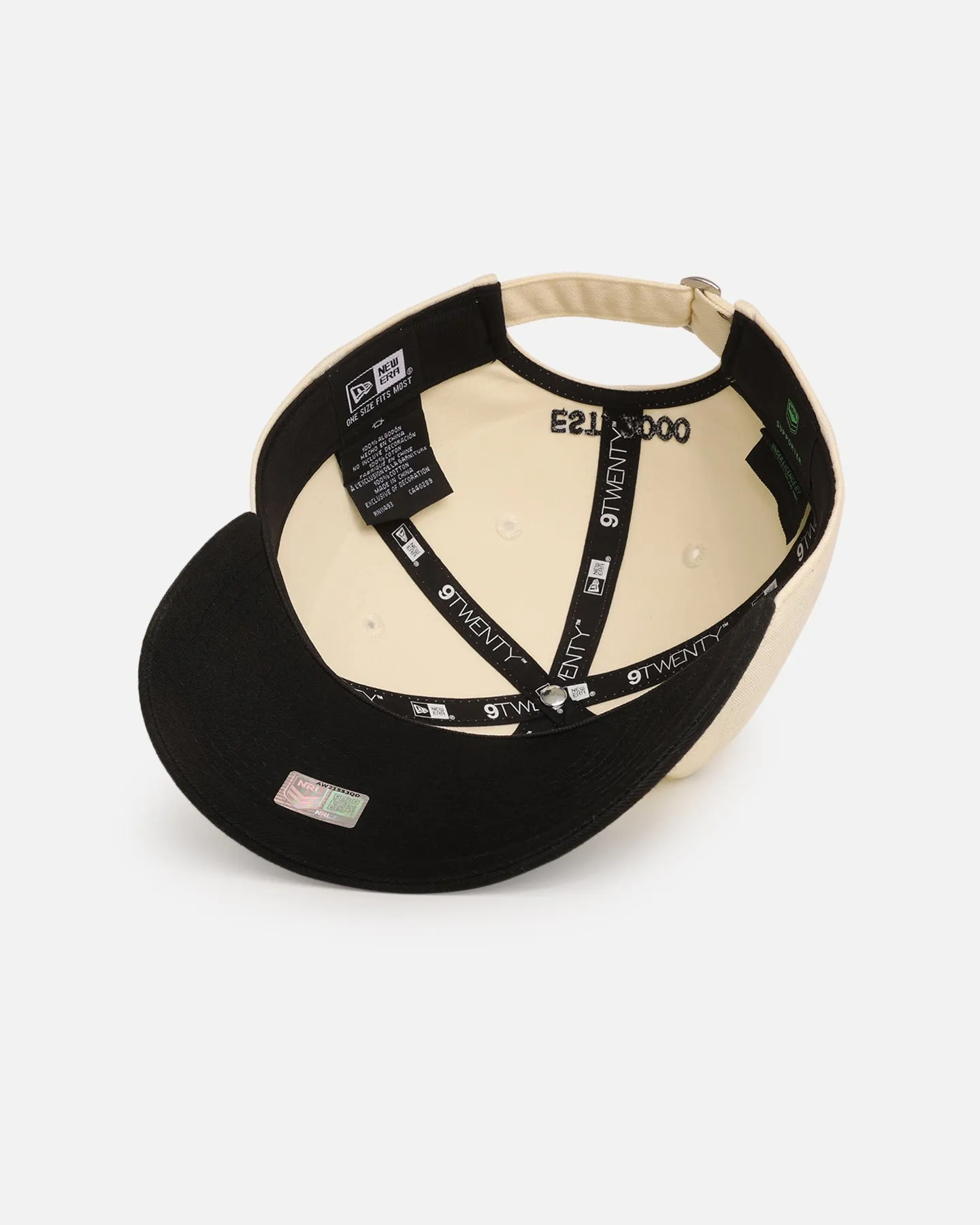 New Era Wests Tigers 'NRL Two Tone' 9TWENTY Strapback Chrome White/Black