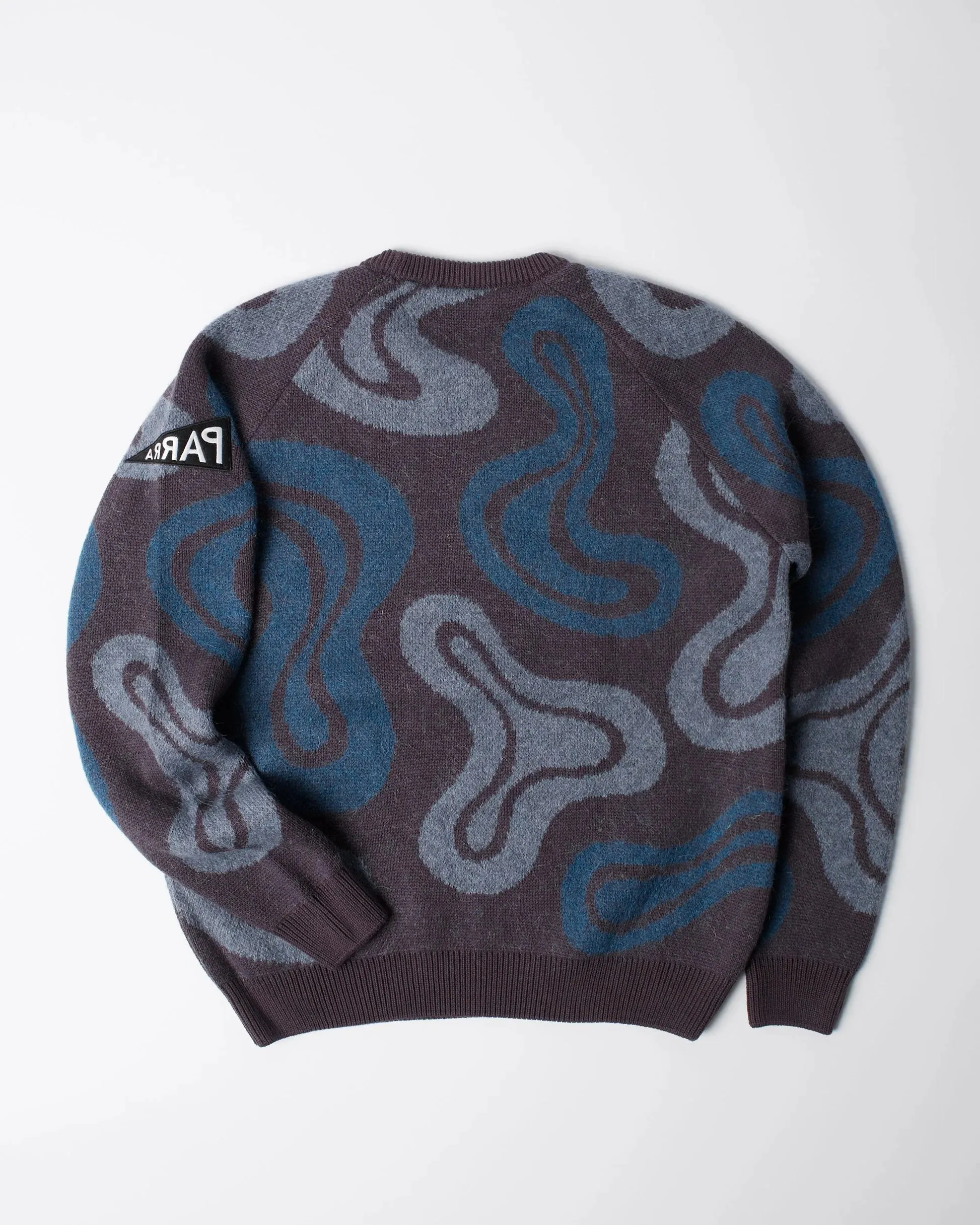 Parra Stupid Lava LampKnitted Pullover // Dark Mahogany