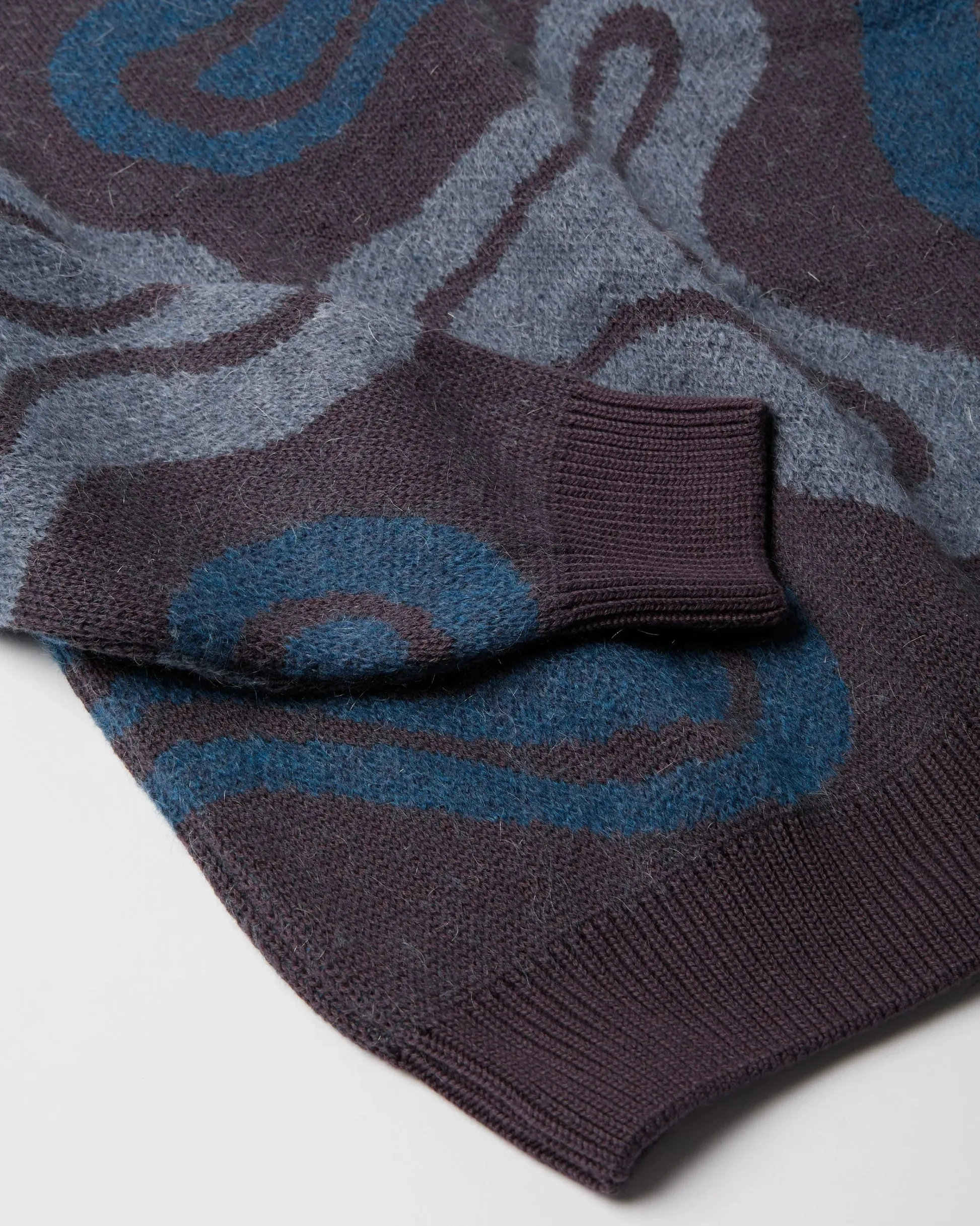 Parra Stupid Lava LampKnitted Pullover // Dark Mahogany