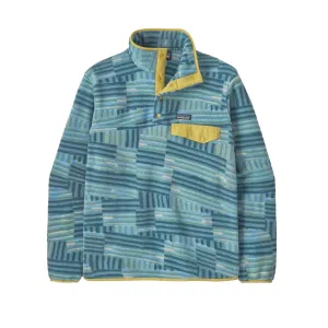 Patagonia M's LW Synch Snap-T Fleece Quilty Fitz: Wetland Blue